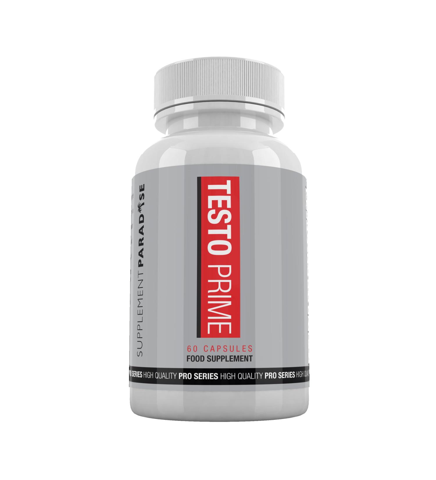 Testo Prime 60 Capsules - Boost Testosterone Naturally - Supplement Paradise - Buy Online on GoSupps.com