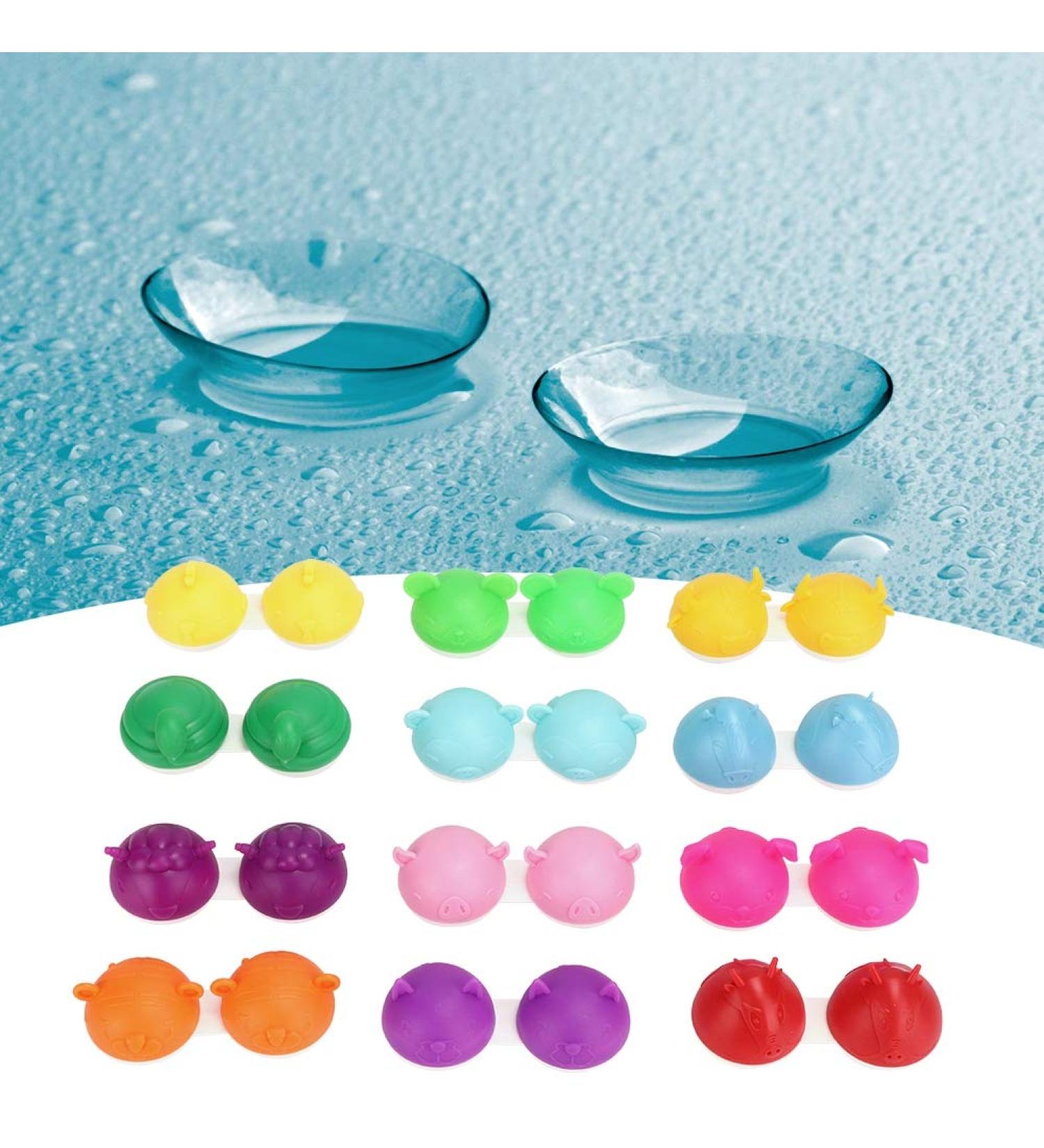 Buy Emukoep Cute Portable Animal-Shaped Contact Lens Container - Adorable 16x9x8 Design - Perfect for Travel - Buy Online on GoSupps.com