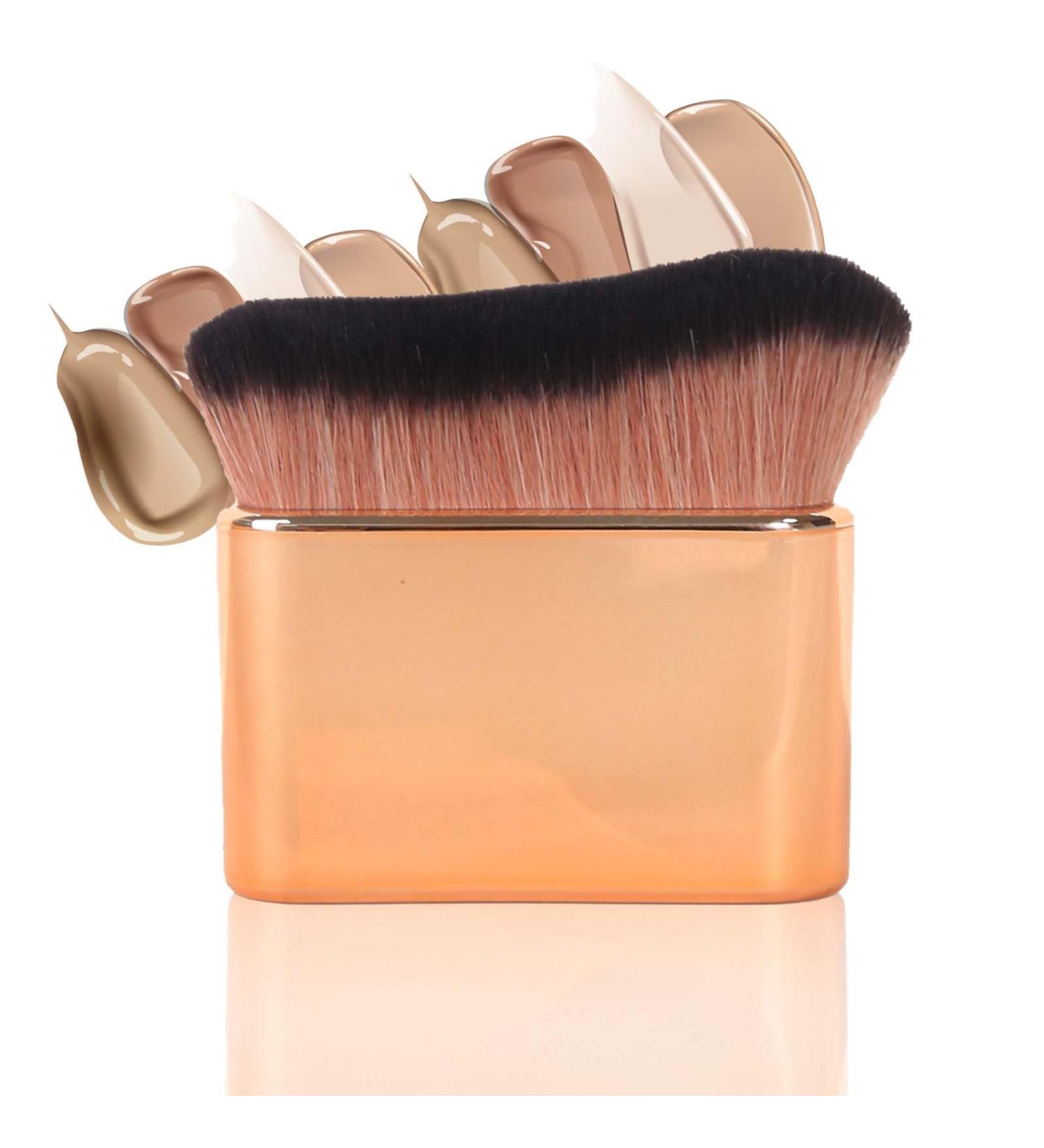Tanning Brush - Fake Tan Brush for Body - Rose Gold Kabuki Foundation Brush - Self Tanning Brush Applicator Soft Dense Blending Brush - Face Brush for Liquid Powder Makeup - Buy Online on GoSupps.com