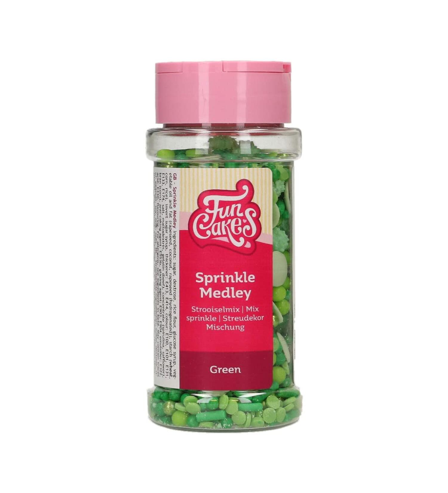 FunCakes Sprinkle Medley Bordeaux: Cake Sprinkles Great Taste Perfect for Cake Decorating Sprinkle Mix. 65 g.
