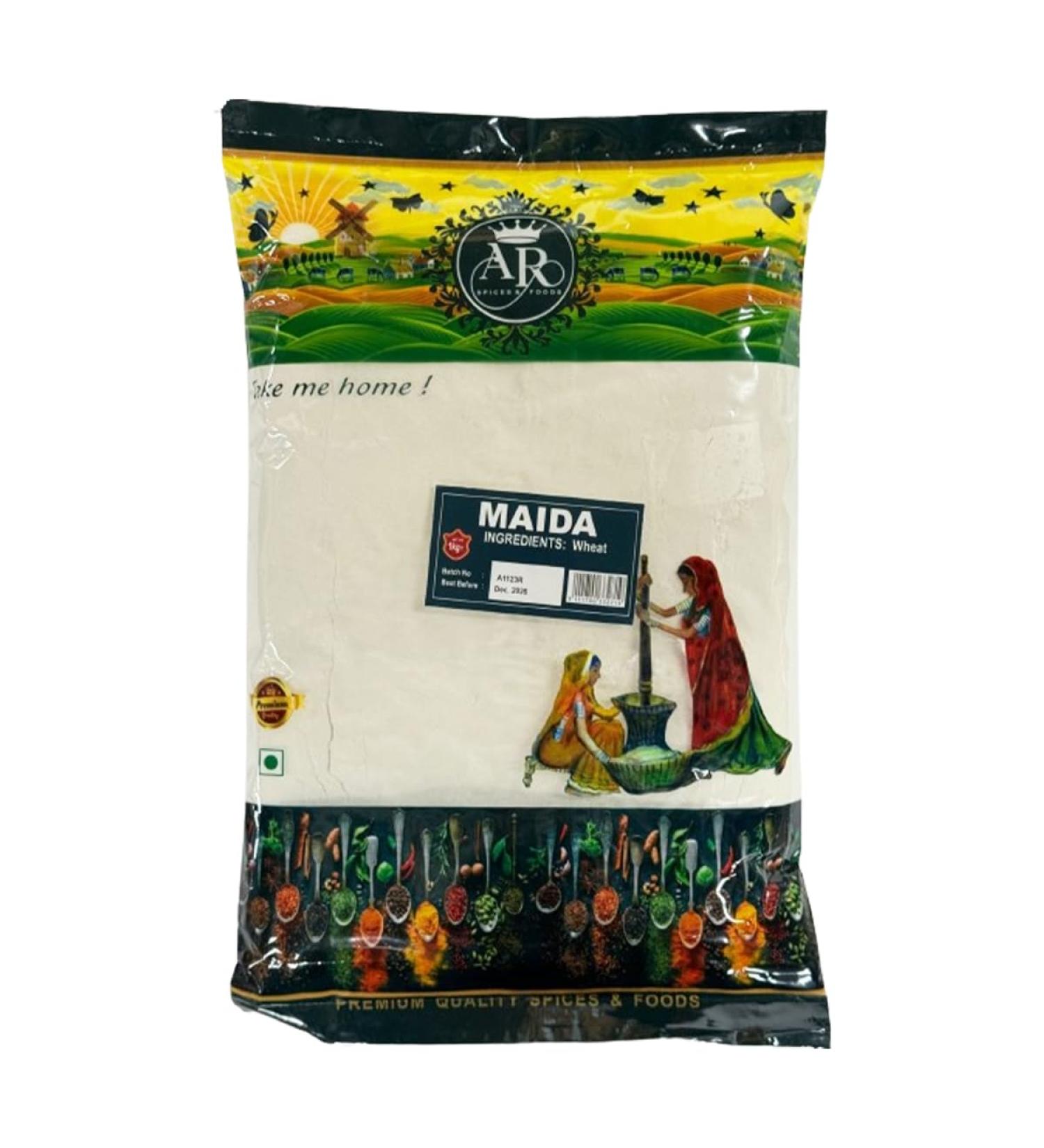 AR Maida 1KG Make Soft And Fluffy Rotis With No Added Preservatives Premium Quality Taste Of Tradition High Quality Product Of India Pack Of 1 Maida Pack Of 1 - Buy Online on GoSupps.com