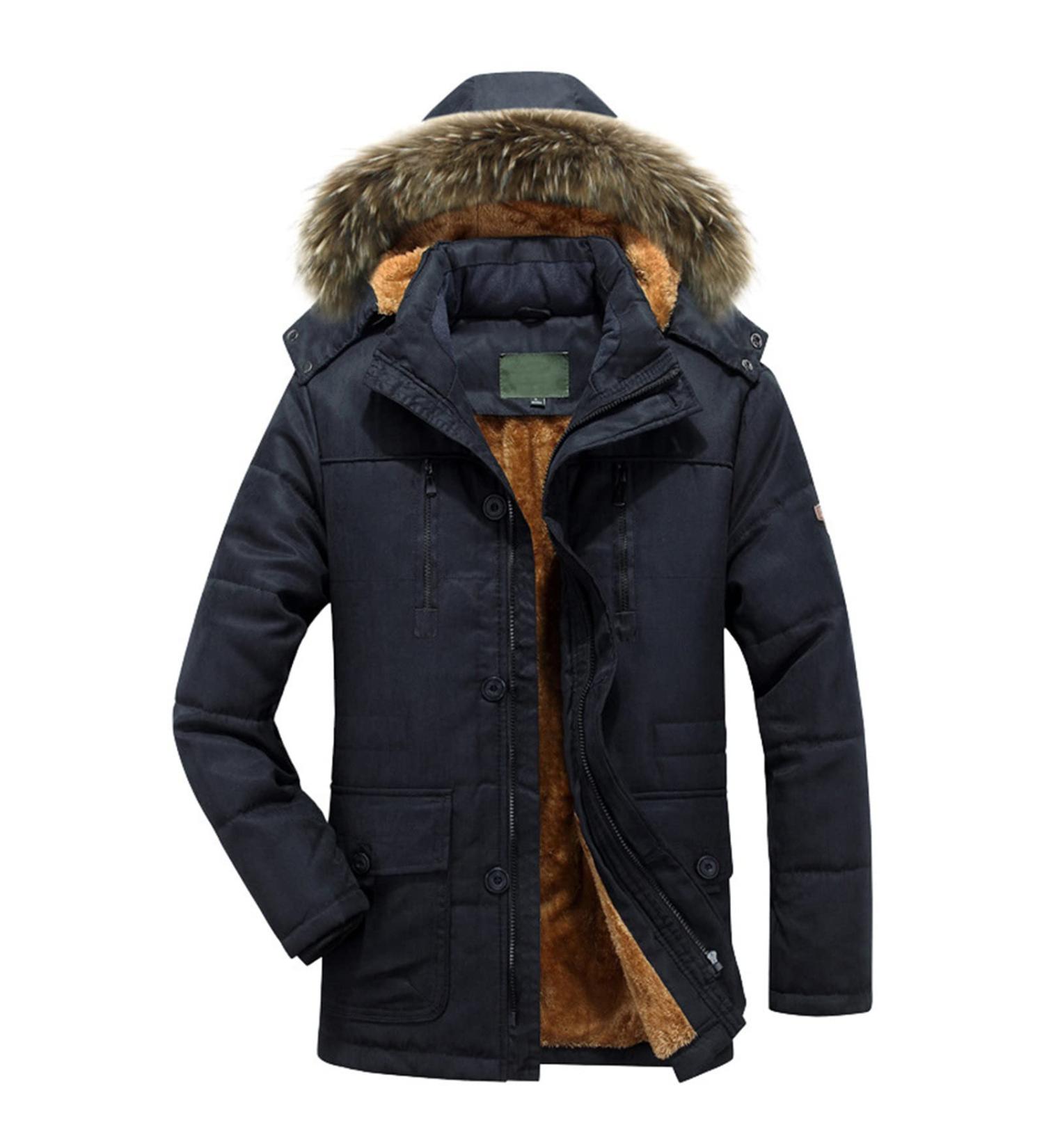 Shop Hanxiulin Men's Fleece Jacket - Oversized Hooded Sweater & Warm Winter Coat | Cuddly Plush Outerwear for Ultimate Comfort - Buy Online on GoSupps.com