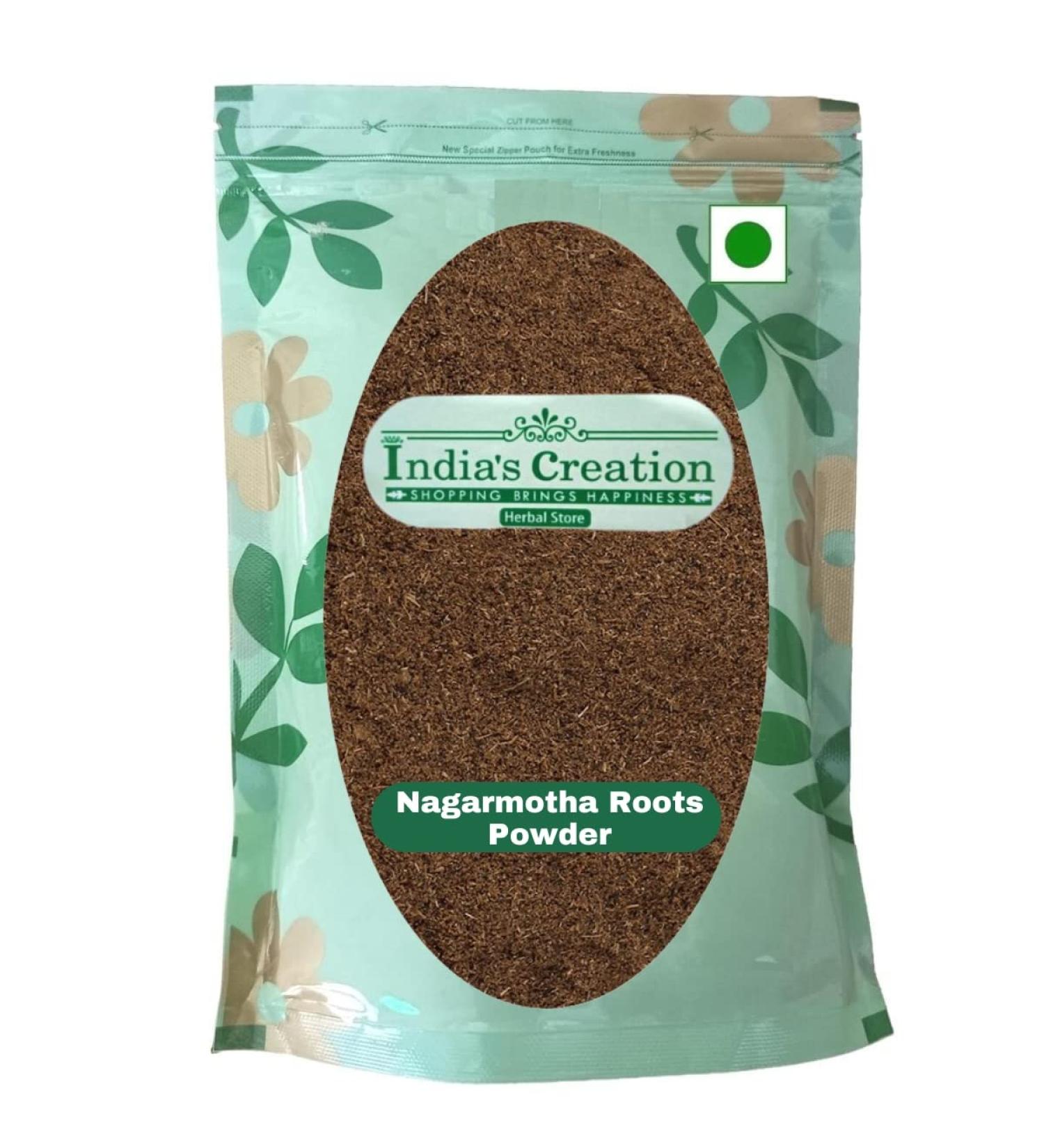 India's Creation Nagarmotha Roots Powder 50g - Cyperus Rotundus Raw Herbs - Buy Online on GoSupps.com