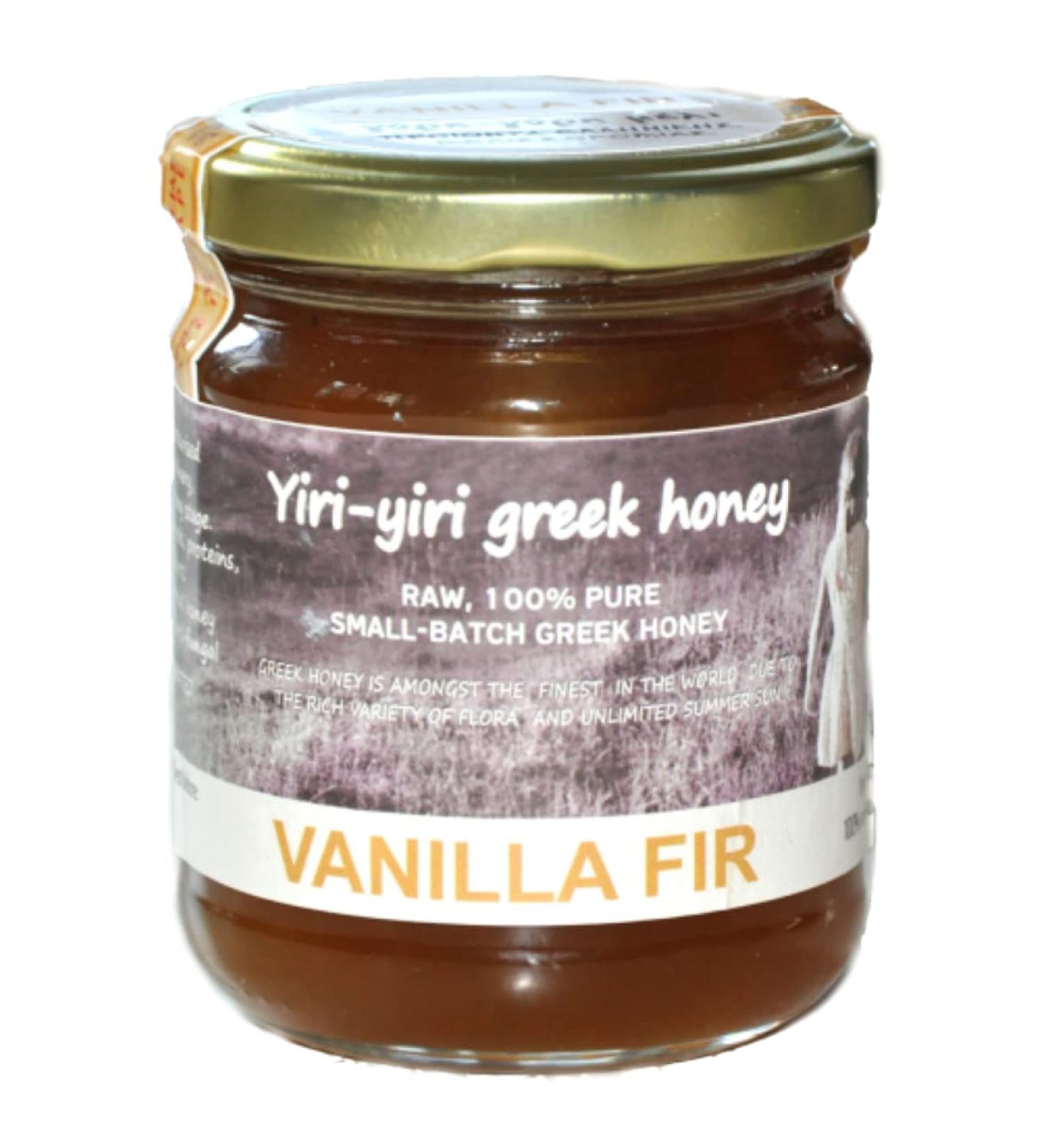 100% Pure Raw Greek Honey – Vanilla Fire 260g (Vanilias) – the rarest Greek honey from the Mainalo black fir forest.