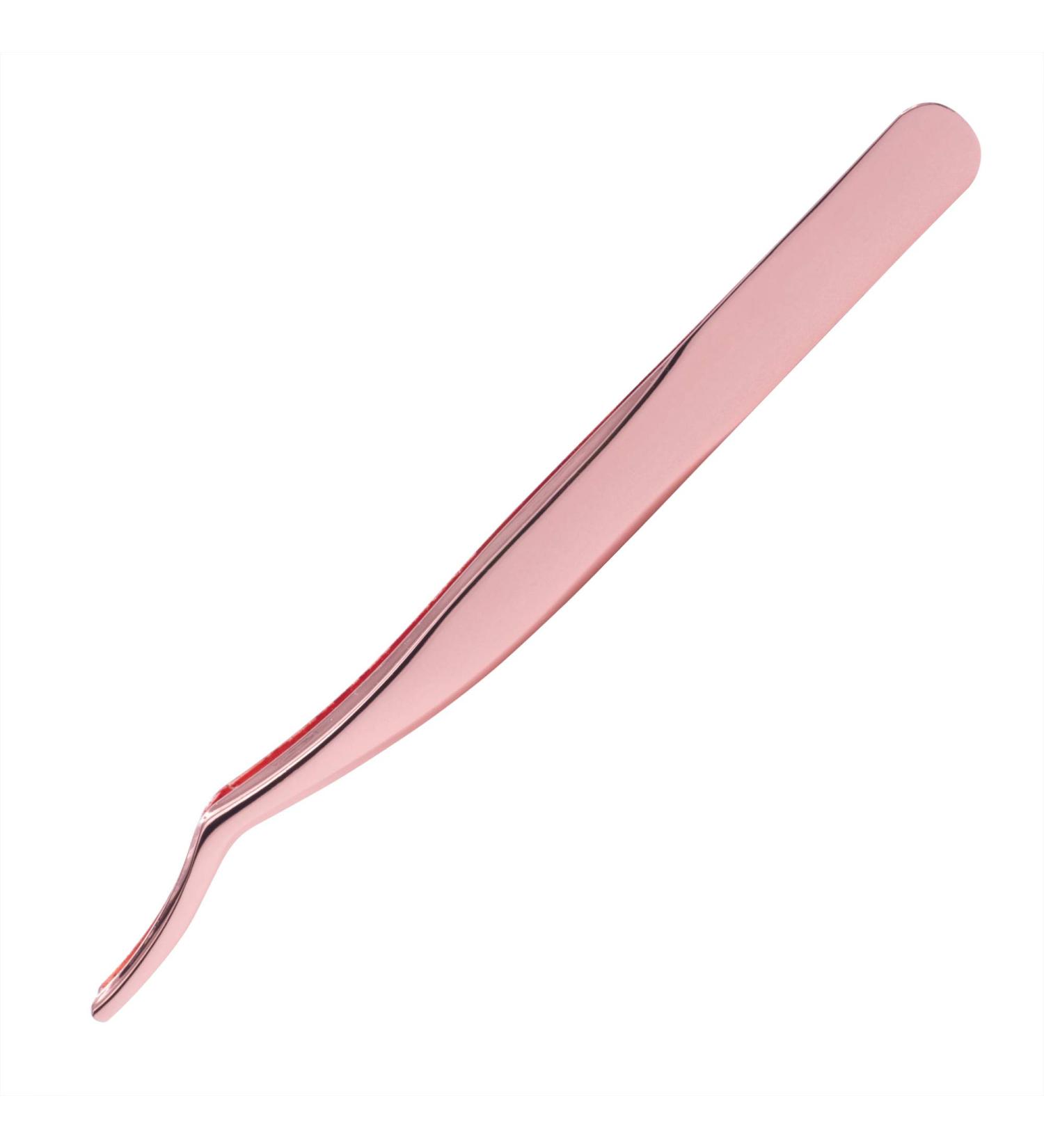 BeautyU Rose Gold Homelashes Tweezers | Professional Eyelash Extension Tool for Precision Home Use | Easy-to-Use Narrow End Design - Buy Online on GoSupps.com