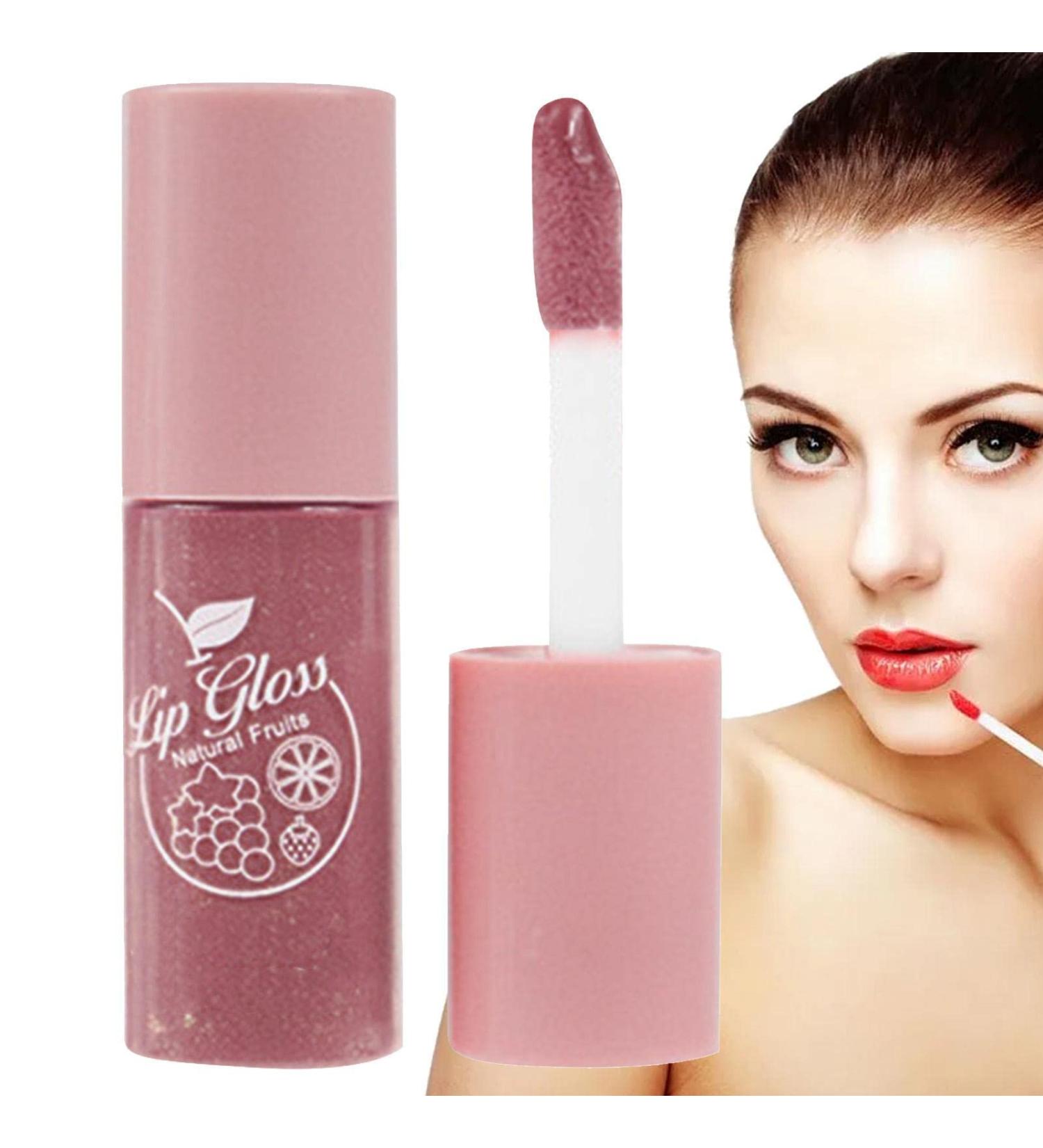 Tinted Lip Oil | Moisturizing Lip Gloss Toot Lip Clear Oil Lip Care Glitter Long Lasting Hydrating Lip Glow Oil Nourishing Non-Sticky - Buy Online on GoSupps.com