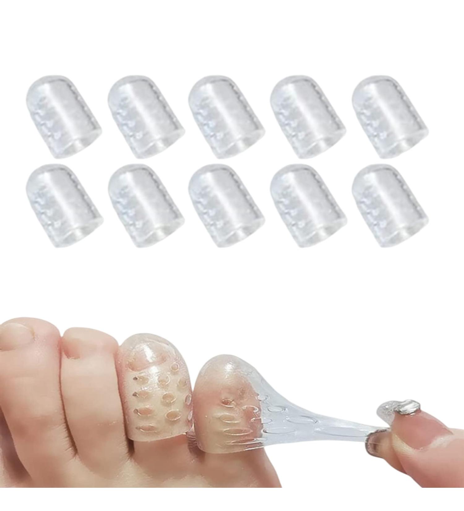 Silicone Toe Protector Caps Set - Anti-Friction for Corns, Blisters, Ingrown Toenails (10) - Buy Online on GoSupps.com