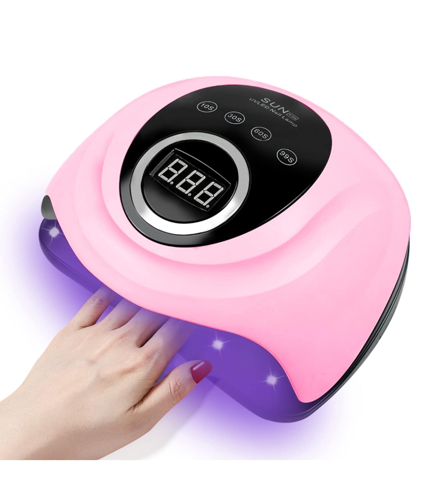 Jyfkinn 248W UV LED Nail Lamp - Professional Gel Nail Dryer with 4 Timers Automatic Sensor & LCD Display - Portable & Compatible with All Gel Nails - Buy Online on GoSupps.com