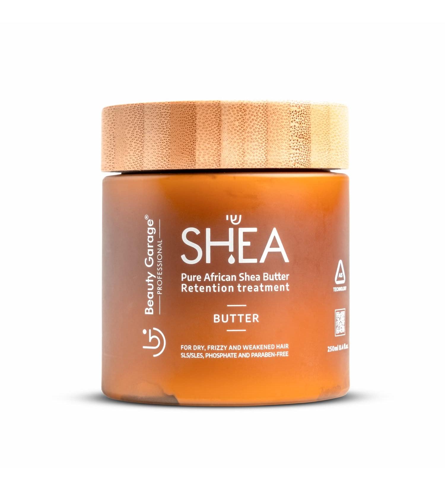 Beauty Garage Pure African Shea Butter Hair Mask 250ml - Retention Treatment - Buy Online on GoSupps.com