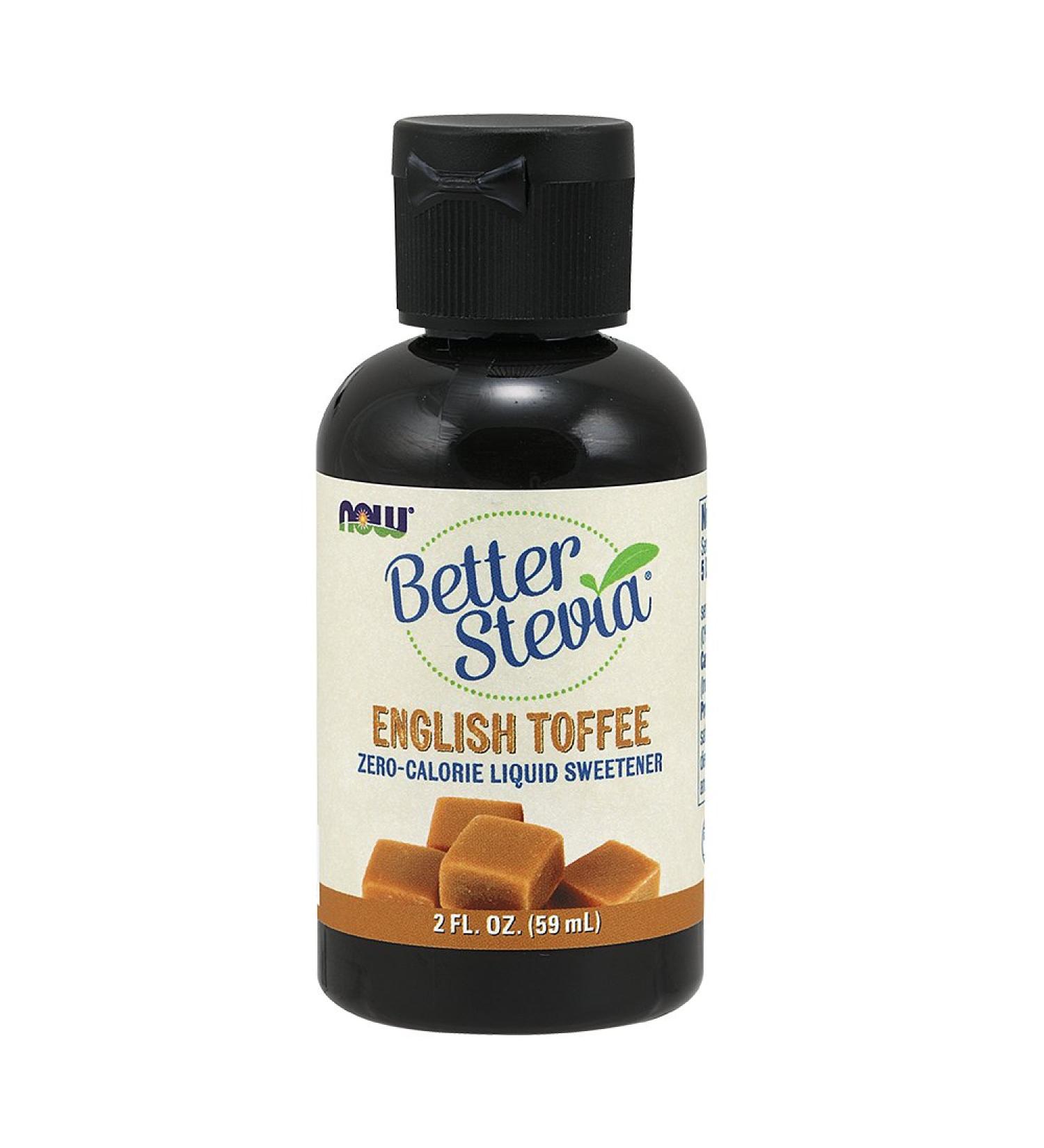 Now Foods Liquid Stevia English Toffee - 2 fl oz - Buy Online on GoSupps.com