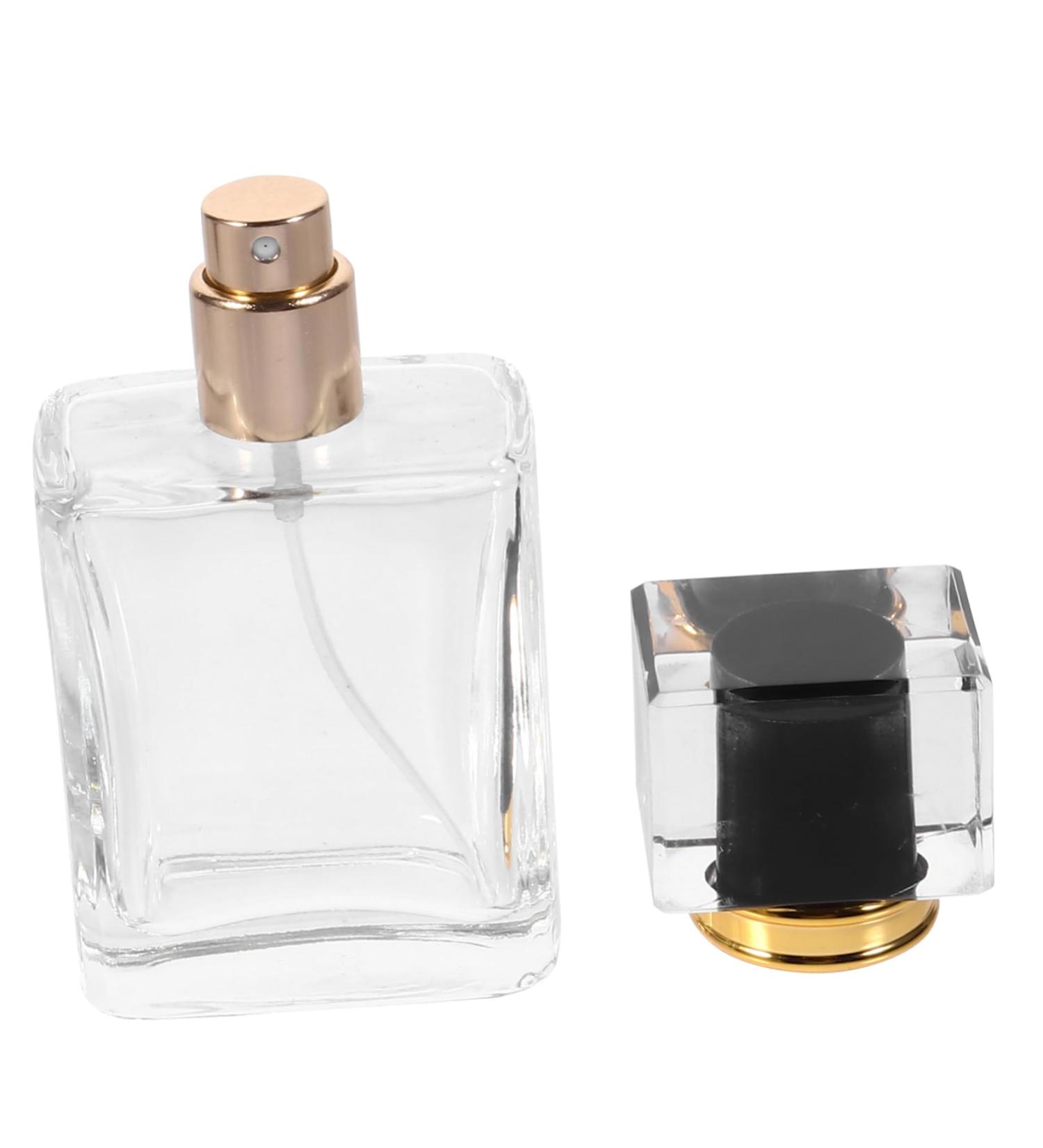 FOMIYES Perfume Spray Bottle Water Bottle Mister Sprayer Perfume Sprayer Spray Mist Bottle Perfume Bottle for Travel Sprayer Bottle Essential Oil Perfume Square Travel Bottle Glass 10x5cm Black - Buy Online on GoSupps.com