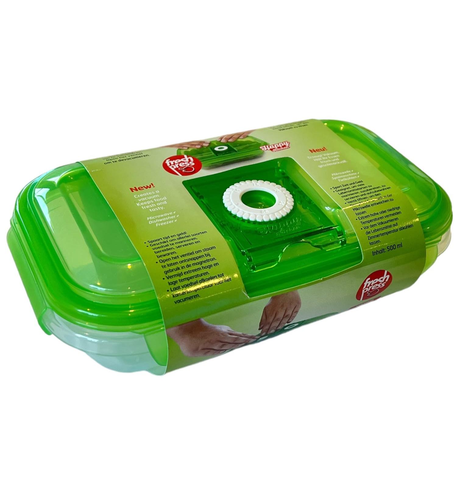 Happy Kitchen Fresh Press Food Canisters 500 ml Pack of 3 - Buy Online on GoSupps.com