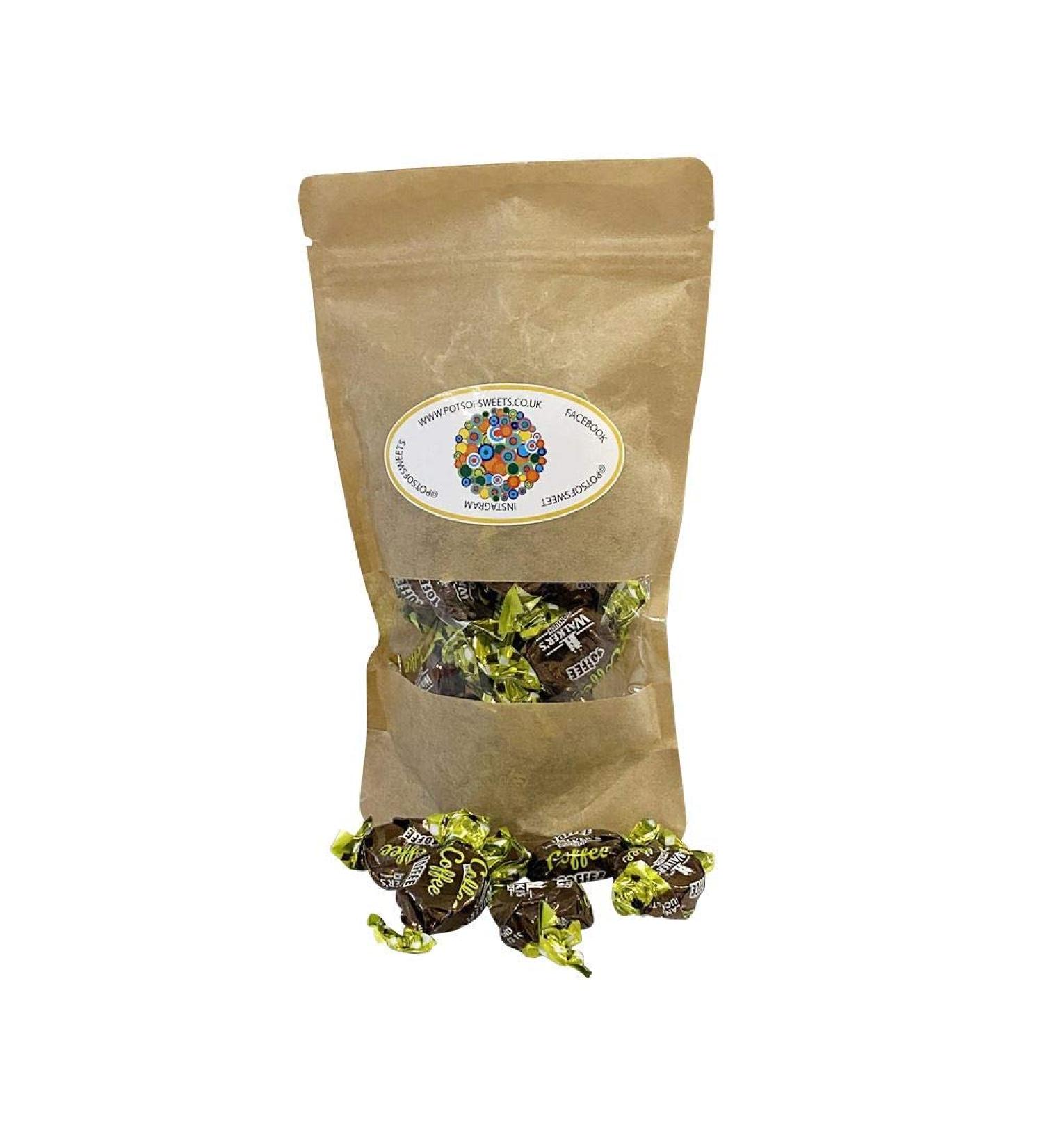 Personalized 250g Pouch of Individually Walkers Coffee Toffee Sweets