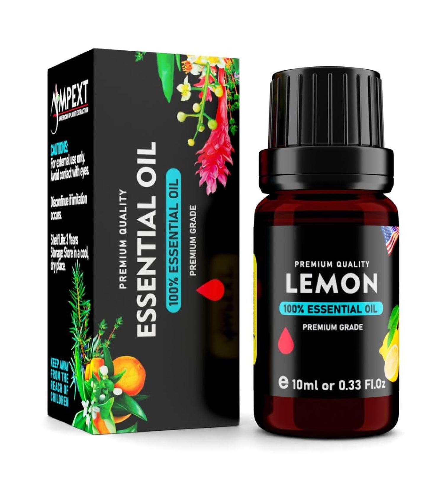 Lemon (Citrus Limon) 100% Pure Essential Oil Select Grade 10ml - Buy Online on GoSupps.com