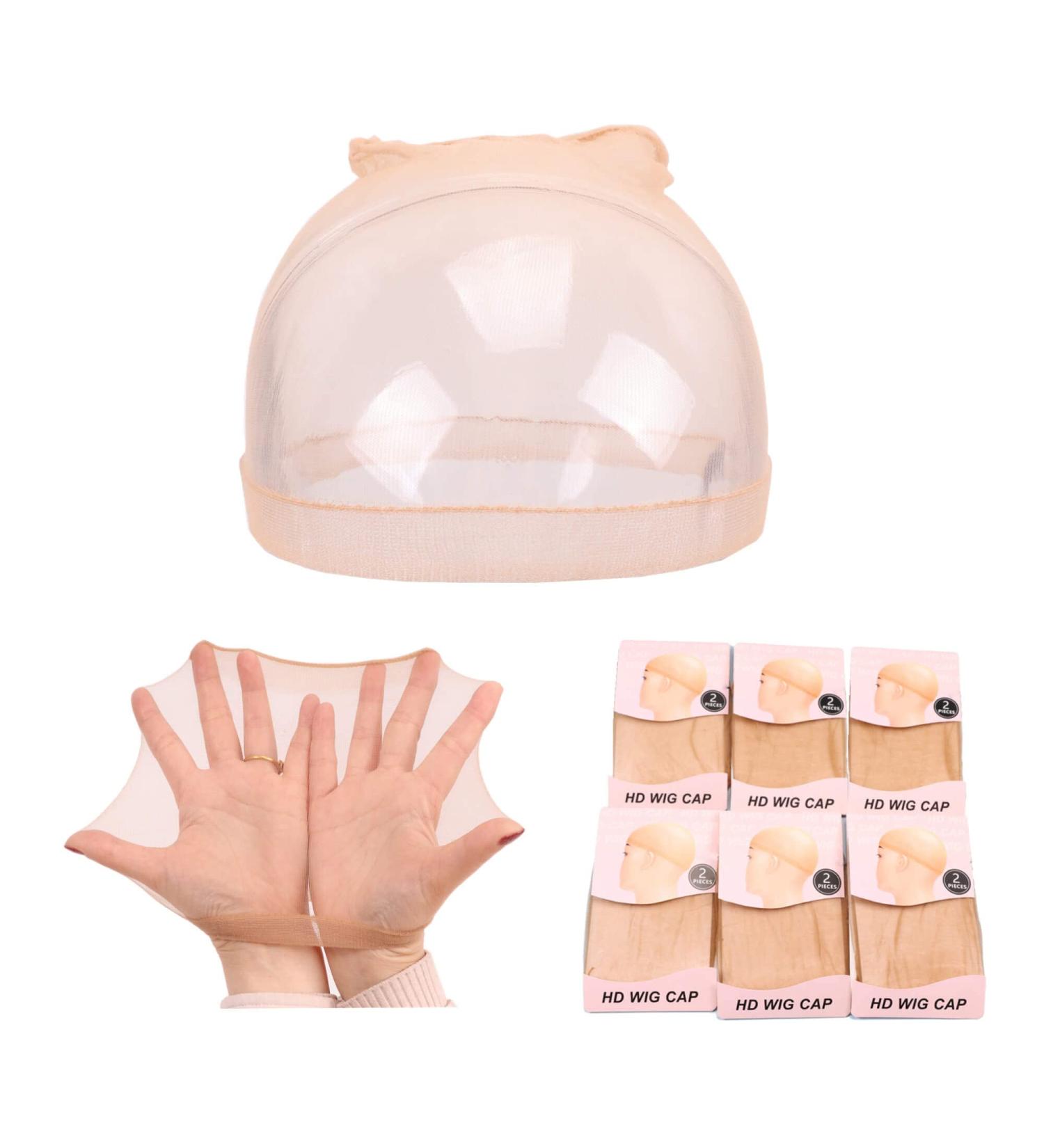 Ecojunmi Ultra-thin HD Wig Caps 12 Pcs - Breathable Mesh Cap for Lace Front Wigs | Cosplay & Hair Accessories - Buy Online on GoSupps.com