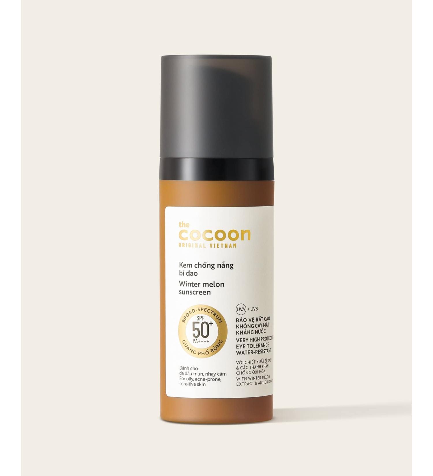 Cocoon Winter Melon Sunscreen - 1.69 fl oz | SPF 50+ Protection - Buy Online on GoSupps.com