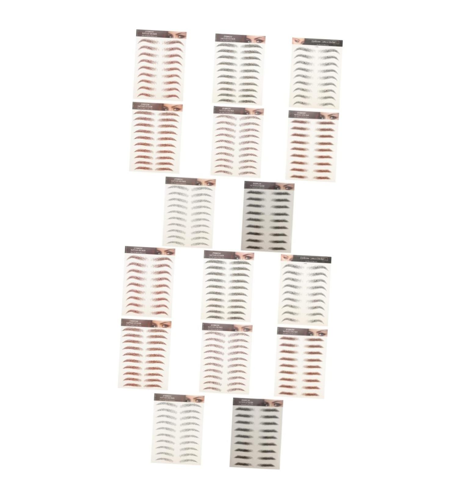 Hemoton 16 Pcs tattoo eyebrow decals make up 4d eyebrows eyebrow transfer stickers - Buy Online on GoSupps.com