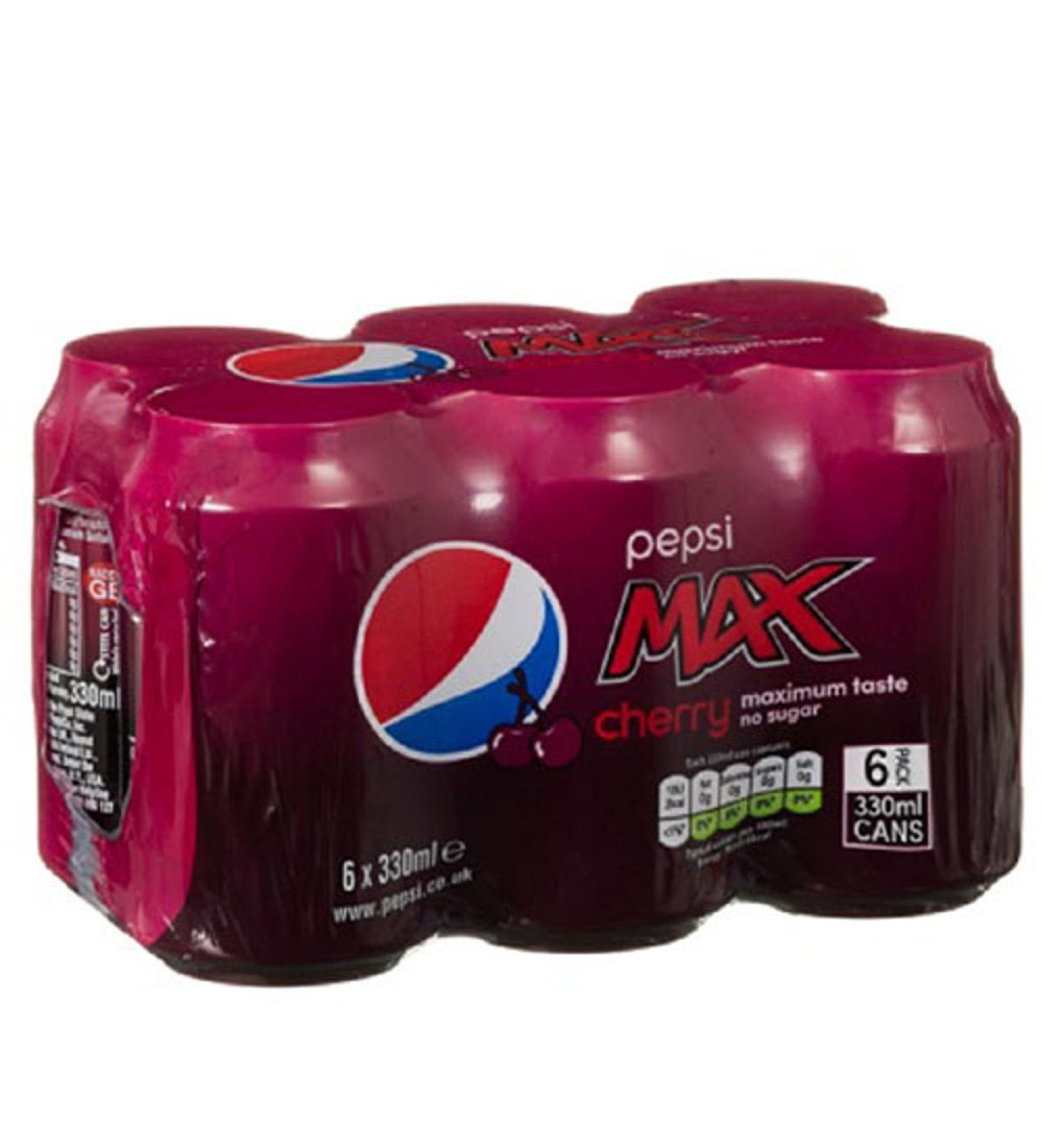 Pepsi Max Cherry 330ml (Pack of 24 x 330ml)