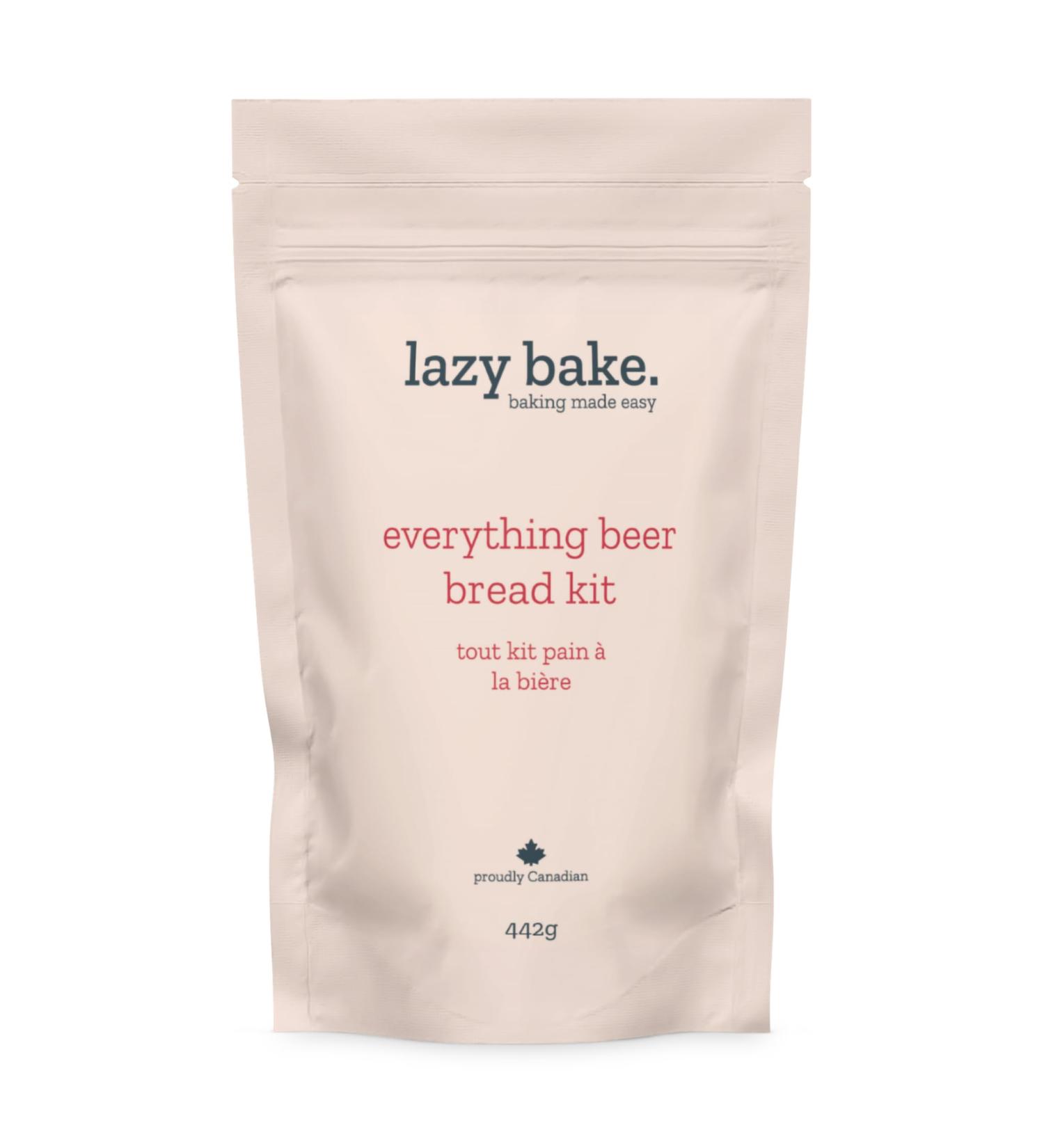 Lazy Bake Everything Beer Bread Mix. Easy to Make Vegan Baking Mix with the Great Taste of Everything Bagel Seasoning. Make Delicious Fresh Baked Bread at Home. Made in Canada. 442g (Pack of 1) - Buy Online on GoSupps.com