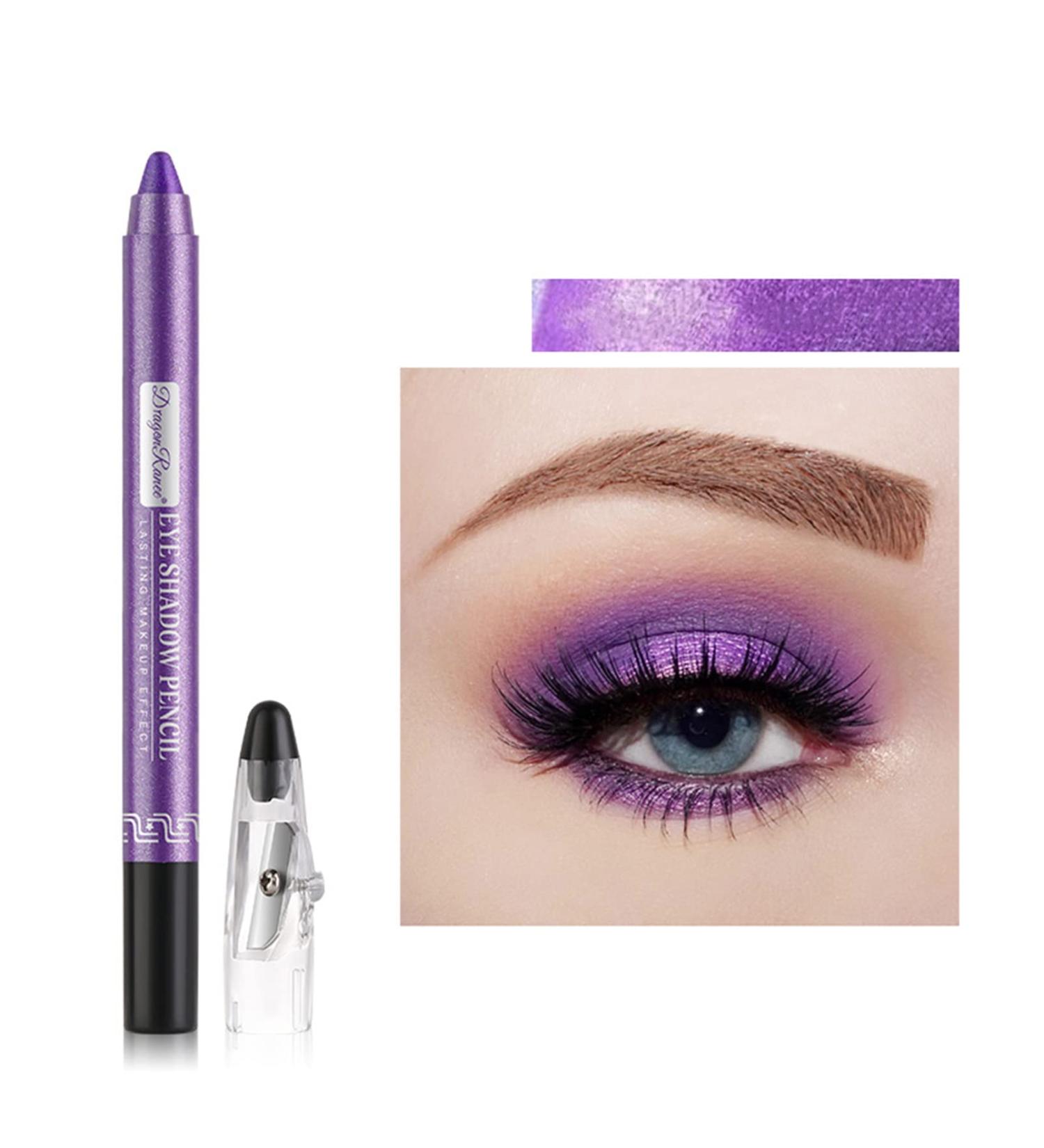 Pearly Purple Eyeshadow Pen Crayon | Waterproof Stick Eyeshadow | Long-Lasting & Non-Blooming | Glitter Eye Makeup - Buy Online on GoSupps.com