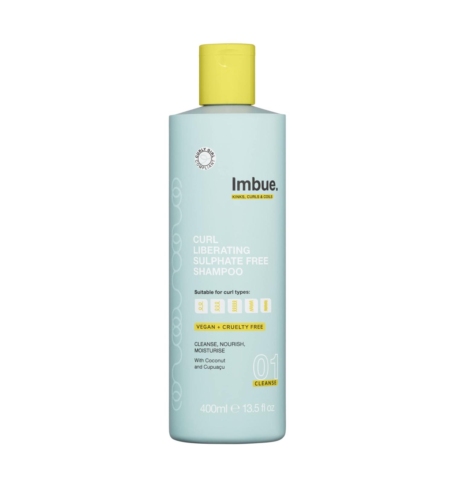 Imbue Curl Liberating Sulfate Free Shampoo - Enhance Curls Fight Frizz | Vegan & Curly Girl Compliant - 13.5 fl oz (400 ML - Buy Online on GoSupps.com