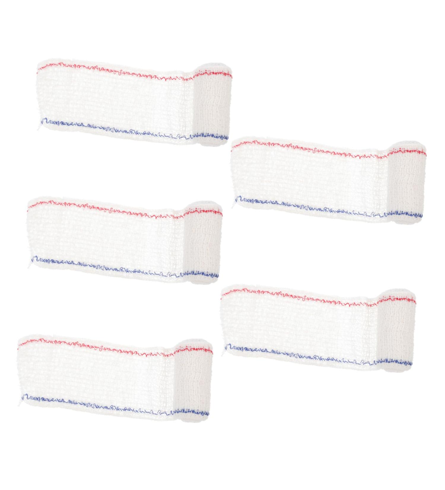 FRCOLOR 5pcs Cohesive Grip Tape - Elastic Medical Wrapping & Non-Reflective Tape for Feet - Red & Blue Line Spandex - Buy Online on GoSupps.com