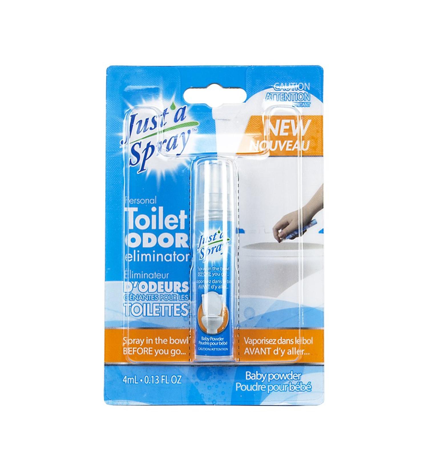 Just a Spray Just'a Spray Personal Toilet Odor Eliminator Baby Powder 4ml 4 Milliliter Baby Powder - Buy Online on GoSupps.com