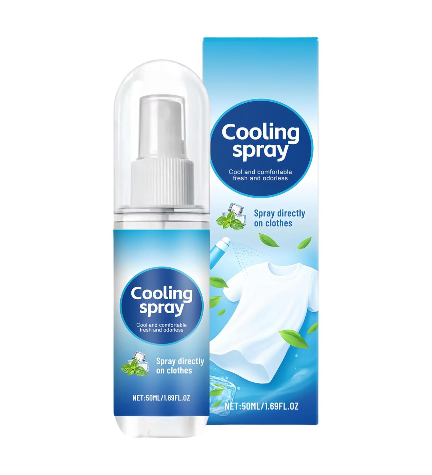  Yuemeuy Refreshing Spray for Hot Weather | Body and Clothing Spray | 50ml Soothing Non-Greasy Liquid for Hot Days Sports Camping Men Women Athletes Teenagers - Buy Online on GoSupps.com