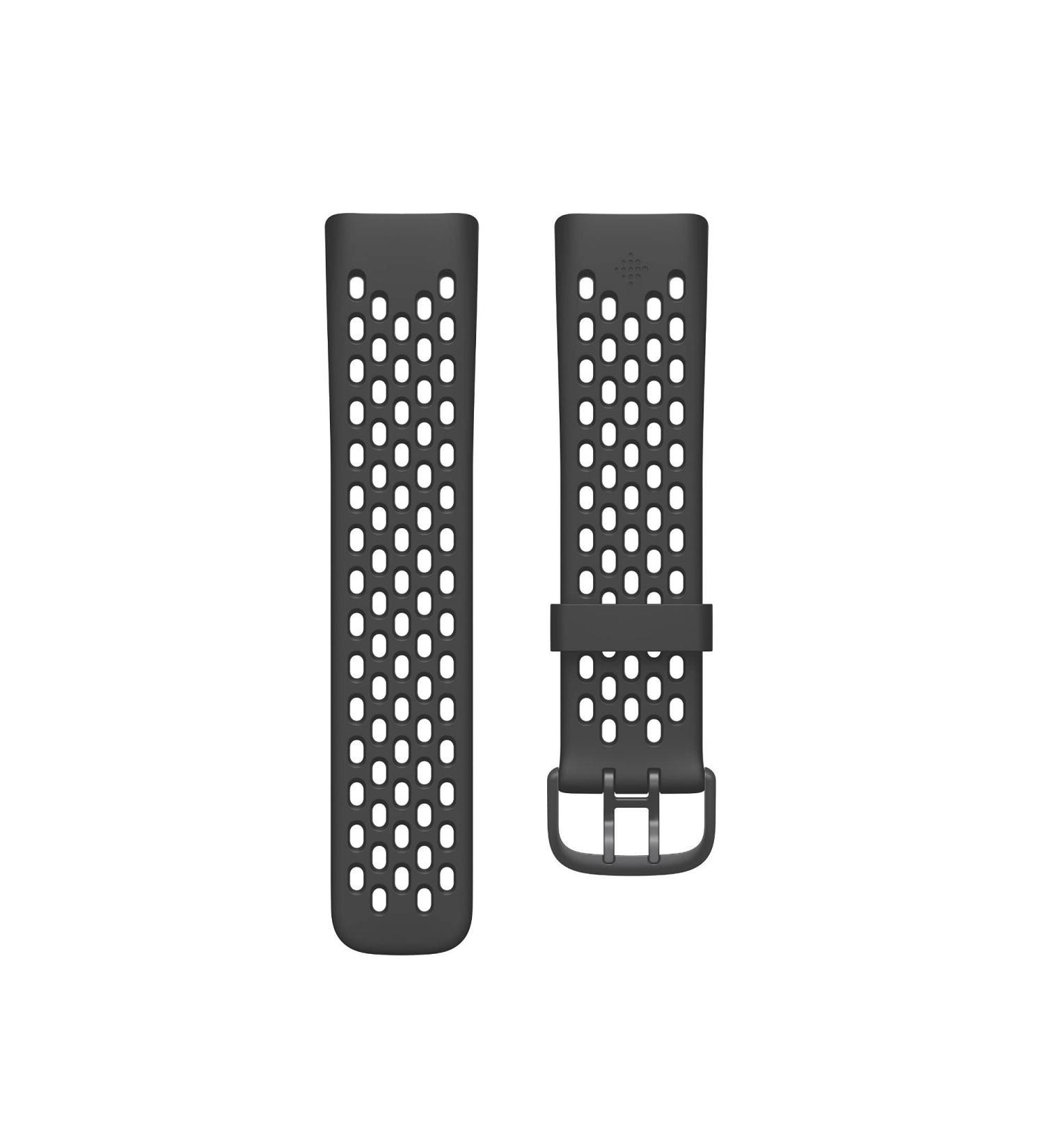 Fitbit Charge 5 Sport Accessory Band - Black, Large | Official Product - Buy Online on GoSupps.com