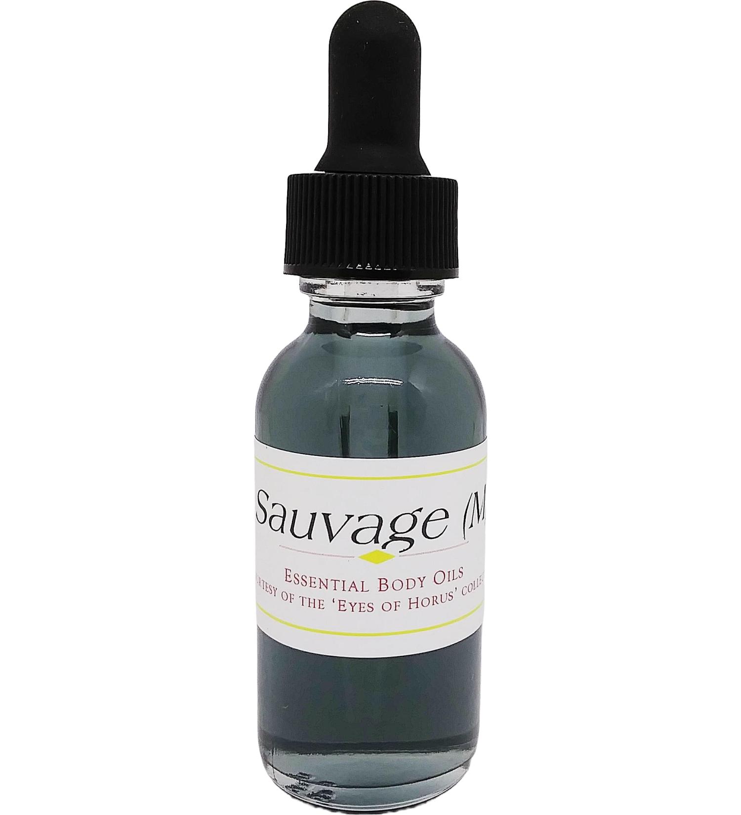 Suaveage - Type D For Men Scented Body Oil Fragrance Glass Dropper Top - Dark Grey - 1 oz. - ID#36256 1 Fl Oz (Pack of 1)