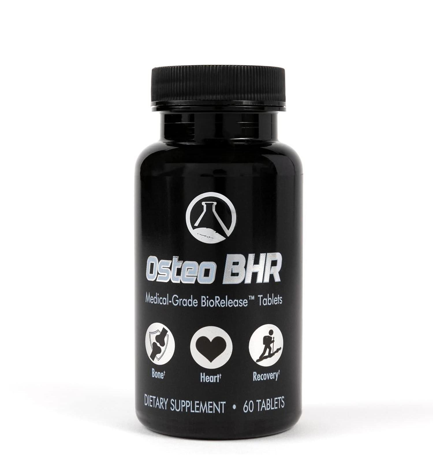 Nugevity Osteo BHR - 60 Ct Bone Strength Supplement with Ipriflavone, Boron, Magnesium, Vitamin K2 & D3 for Heart and Bone Health - Supports Optimal Calcium Utilization *Men & Women - Buy Online on GoSupps.com