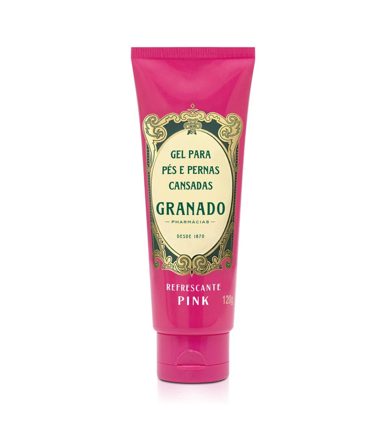 Granado - Linha Pink - Gel para Pes e Pernas Cansadas 120 Gr - (Pink Collection - Gel for Tired Feet and Legs Net 4.23 Oz)