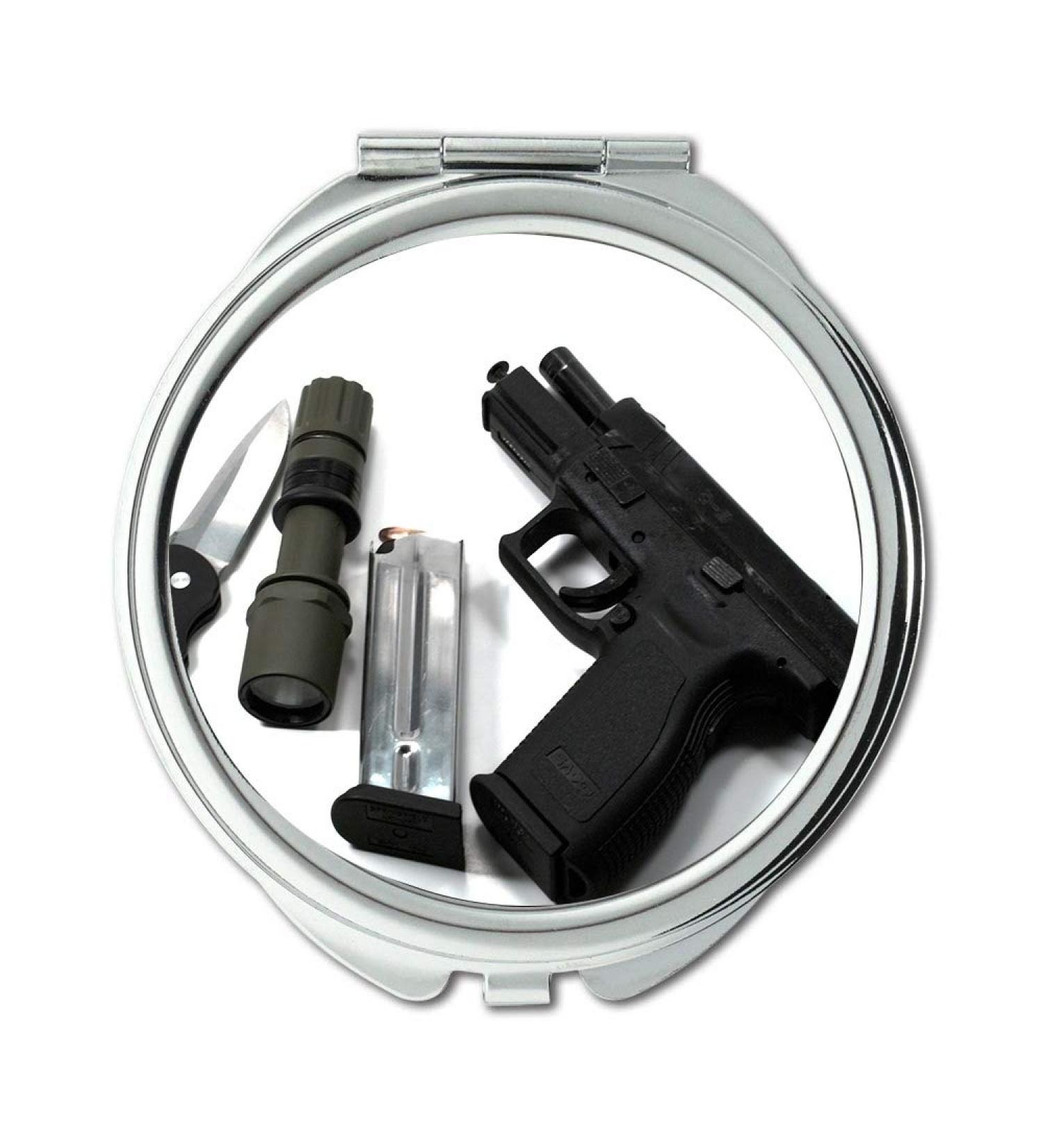 Mirror Travel Mirror pistol safe Round Mirror tactical equipment pocket mirror portable mirror - Buy Online on GoSupps.com