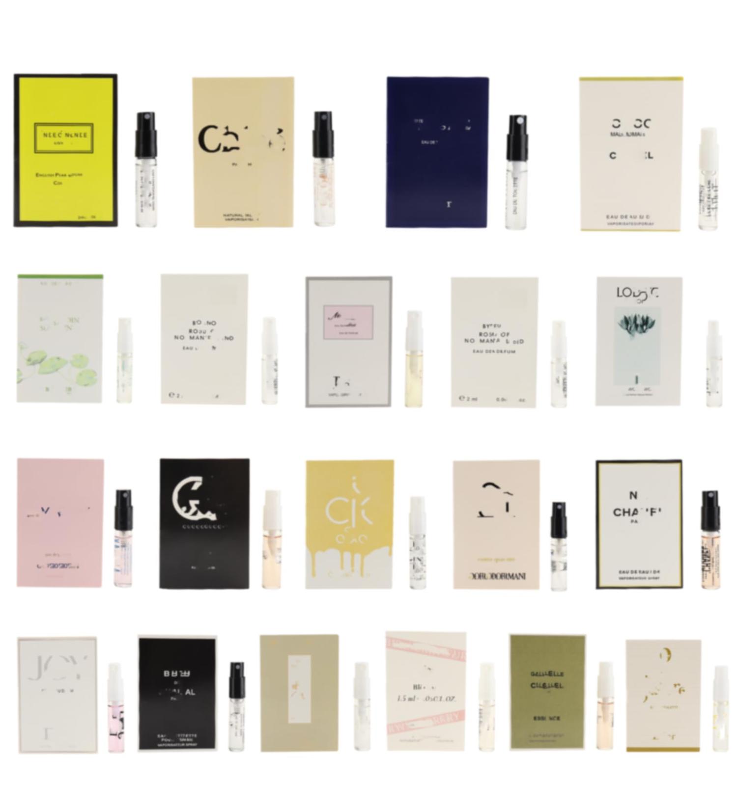 20 Piece Spray Perfume Sampler for Women High End Designer Fragrance Samples Miniatures Travel Set Gift Fresh Assorted