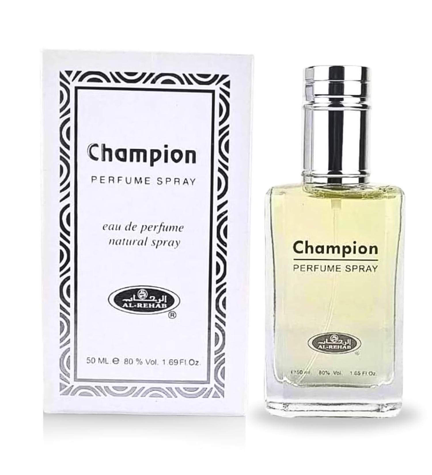 Al-Rehab Champion EDP - 50ML (1.7 OZ) Long Lasting & Luxurious Scents of Arabia Perfumes For Men & Women. 1.7 Fl Oz (Pack of 1) Champion Spray - Buy Online on GoSupps.com