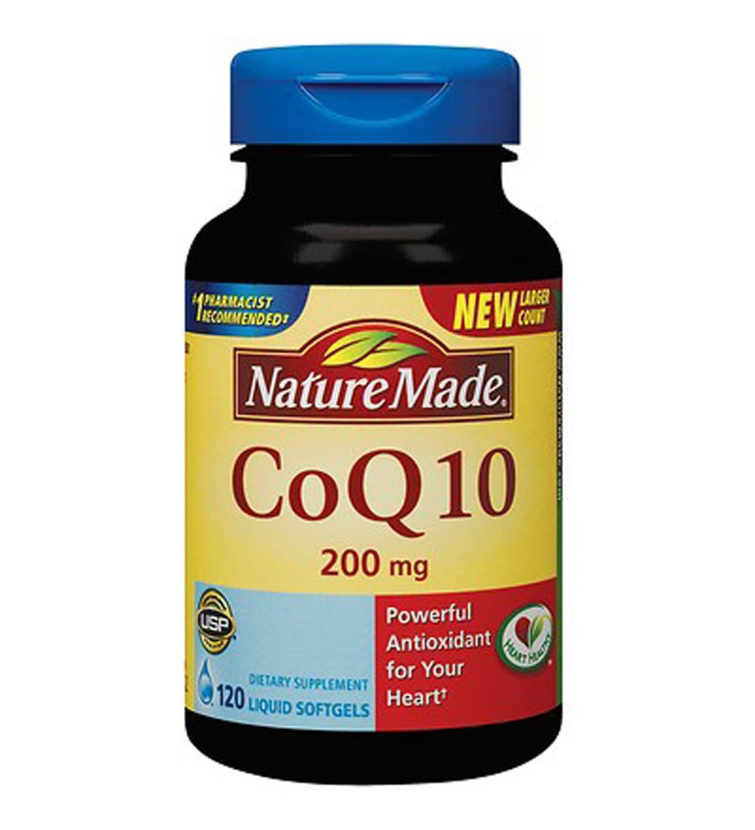 Nature Made CoQ10 Naturally Orange 200 mg - Dietary Supplement 120 Softgels