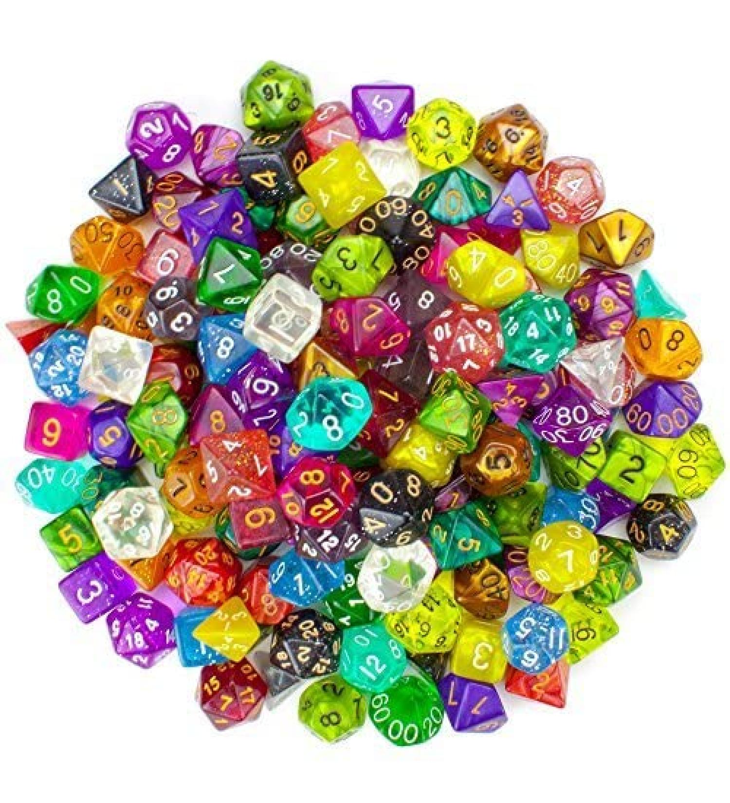 Wiz Dice Series II - 105 Dice in 15 Sets of 7 Unique Colors - Perfect DND Gifts and Accessories for TTRPG MTG Games - D&D Dice Sets in Unique Finishes - Buy Online on GoSupps.com