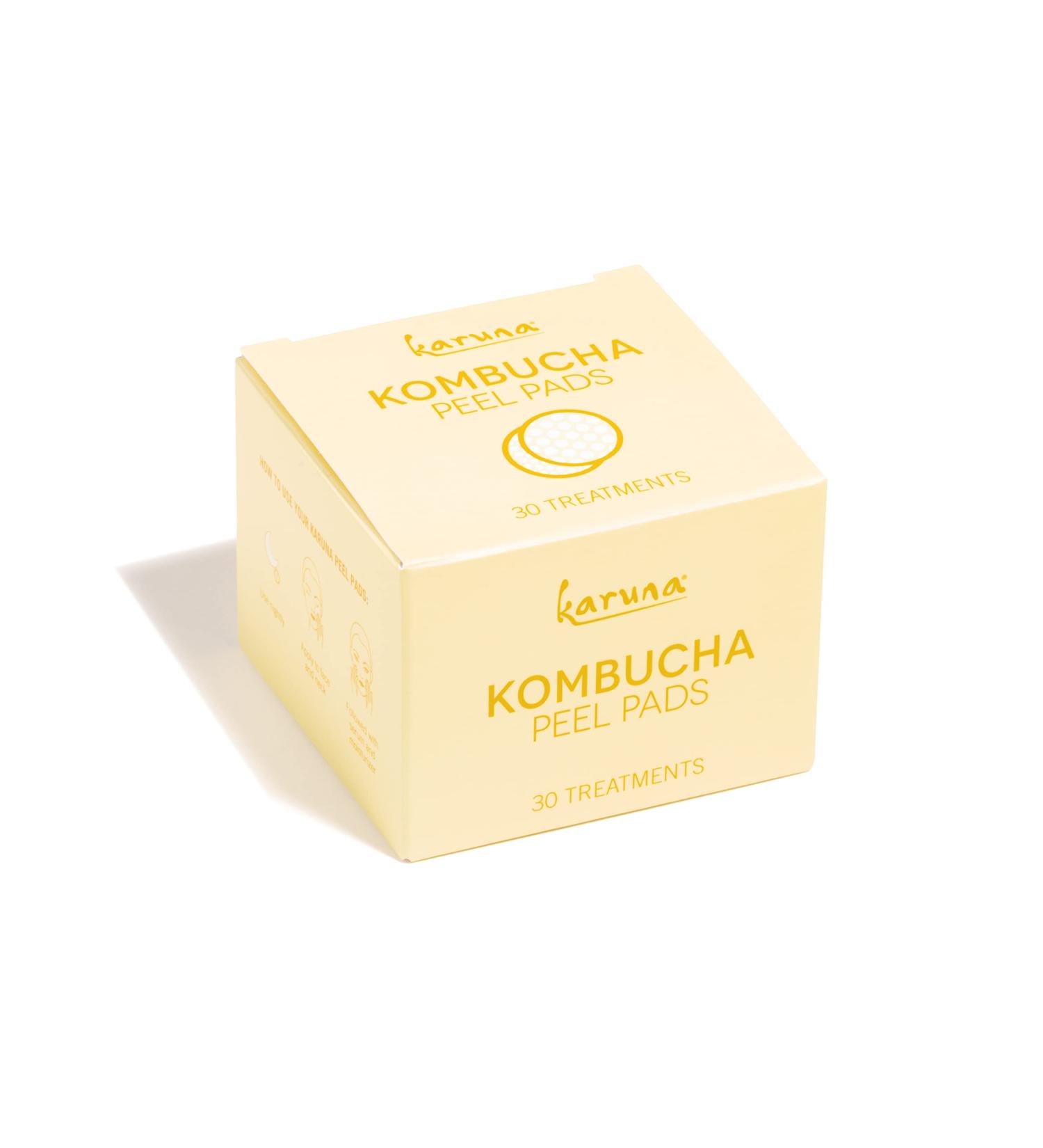 Karuna Peel Pads Wipes - Exfoliating Tea Tree Oil Facial Wipes with Kombucha | 30 Pads for Healthy Glow & Clear Skin - Buy Online on GoSupps.com