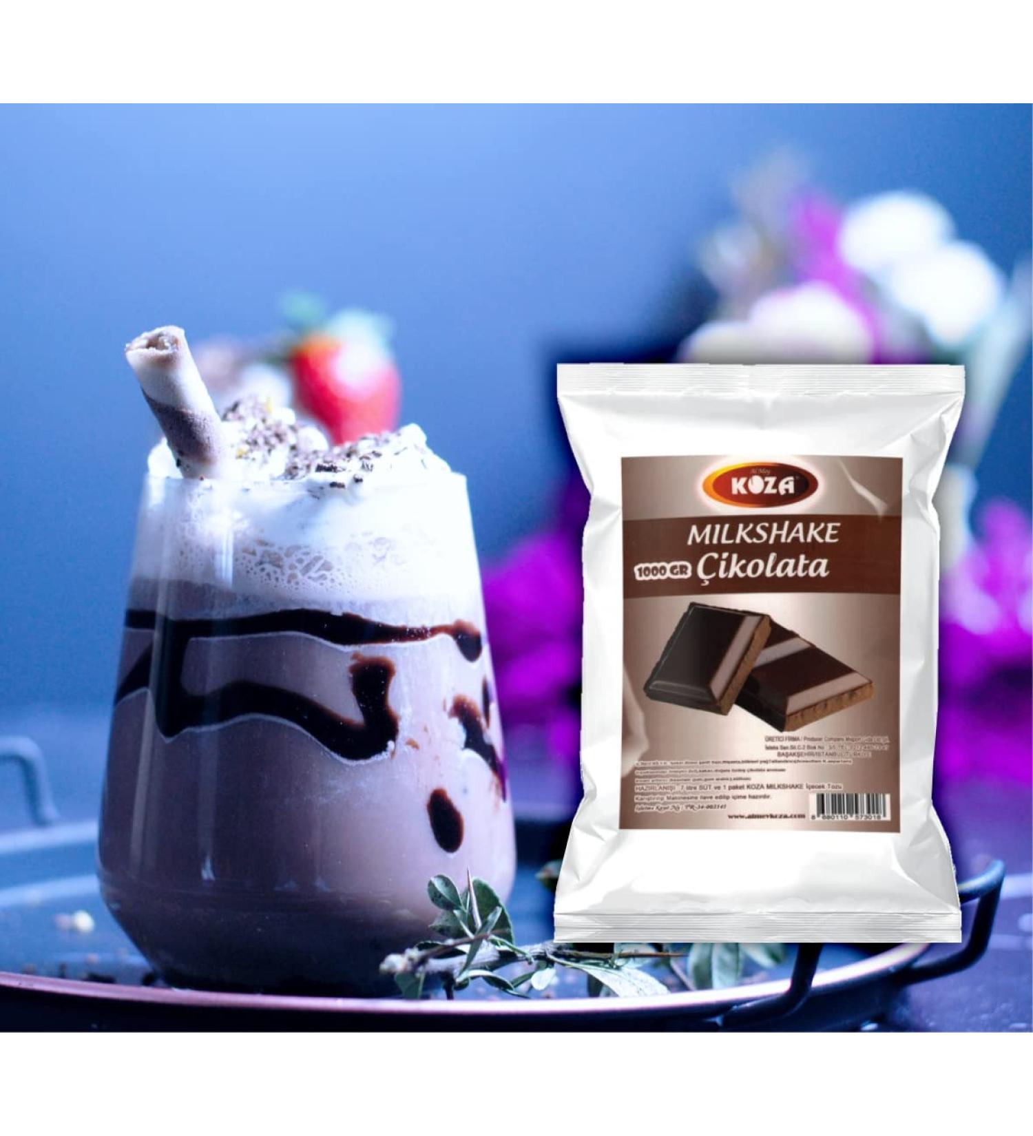 Koza Milk Shake Powder 1kg - Halal Chocolate Flavor | Easy Milkshake Mix | Drink Powder for Cold Beverages - Buy Online on GoSupps.com