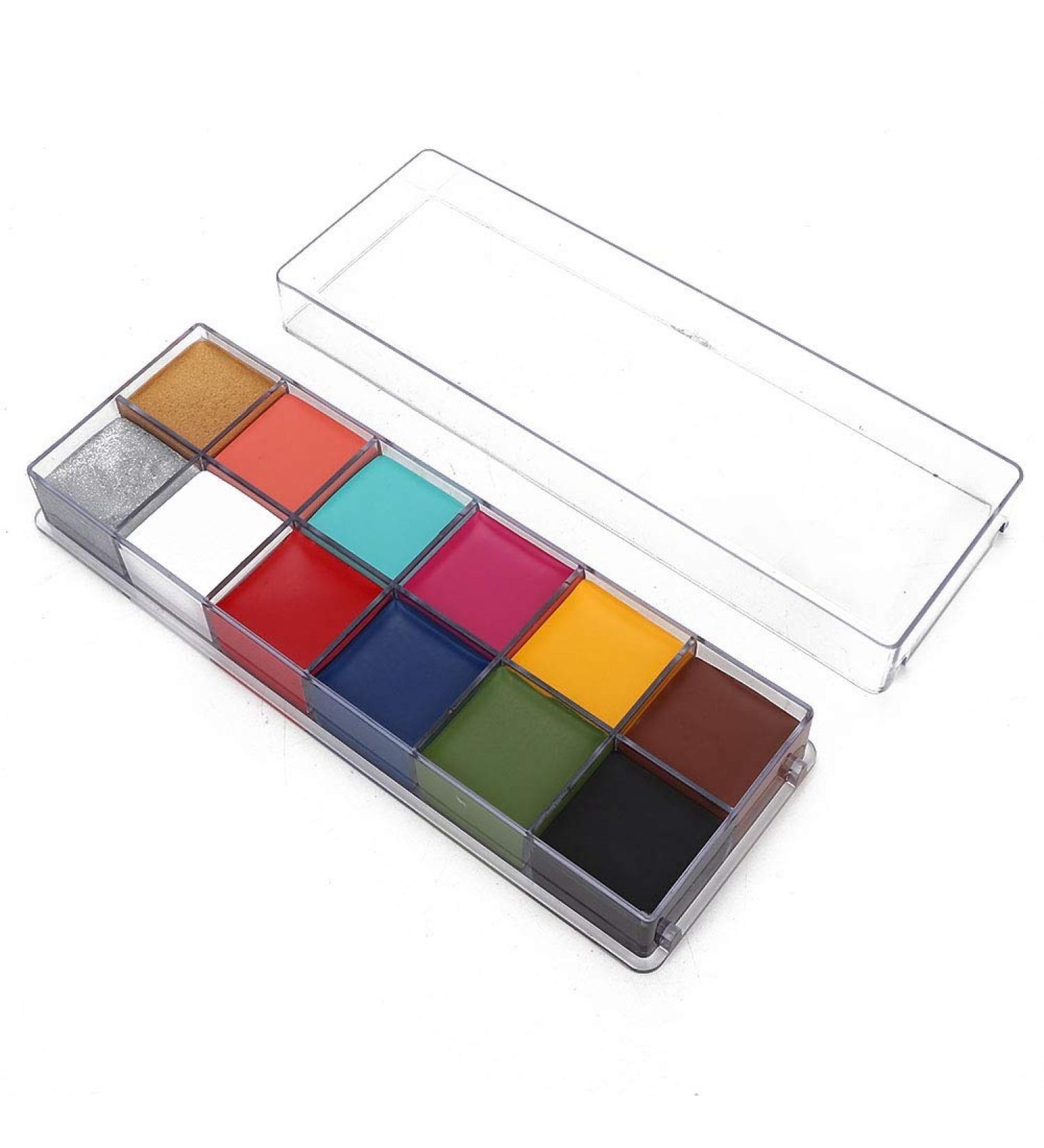 12 Colors Waterproof Body Paint - Sweatproof Makeup for Halloween & Parties | DIY Face & Graffiti Art - Buy Online on GoSupps.com