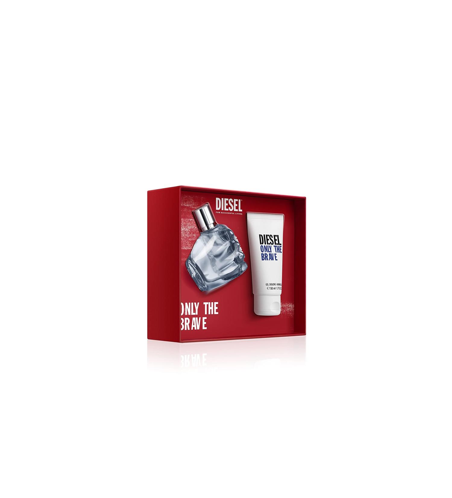 DIESEL Only The Brave Men's Cologne Gift Set - Cedarwood, Lemon & Rosemary - 2pc Set 1.0 fl oz EDT + 1.7 oz Shower Gel - Buy Online on GoSupps.com
