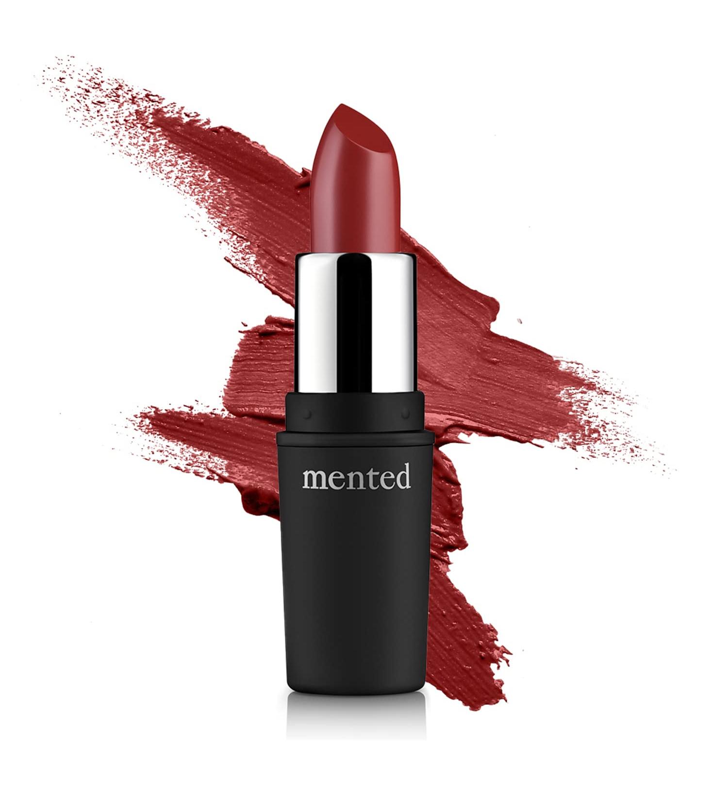 Mented Cosmetics Red Matte Lipstick - Red Carpet Deep Red Long Lasting Waterproof Lip Stain - Buy Online on GoSupps.com