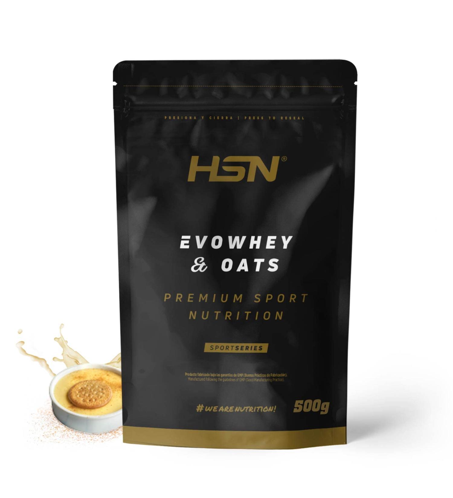  HSN Evowhey & Oats HSN | N-Slice Flavor 500g 10 servings | Whey protein with oat flour | Ideal for breakfast or snacks | Low in sugar | Non-GMO vegetarian soy-free - Buy Online on GoSupps.com