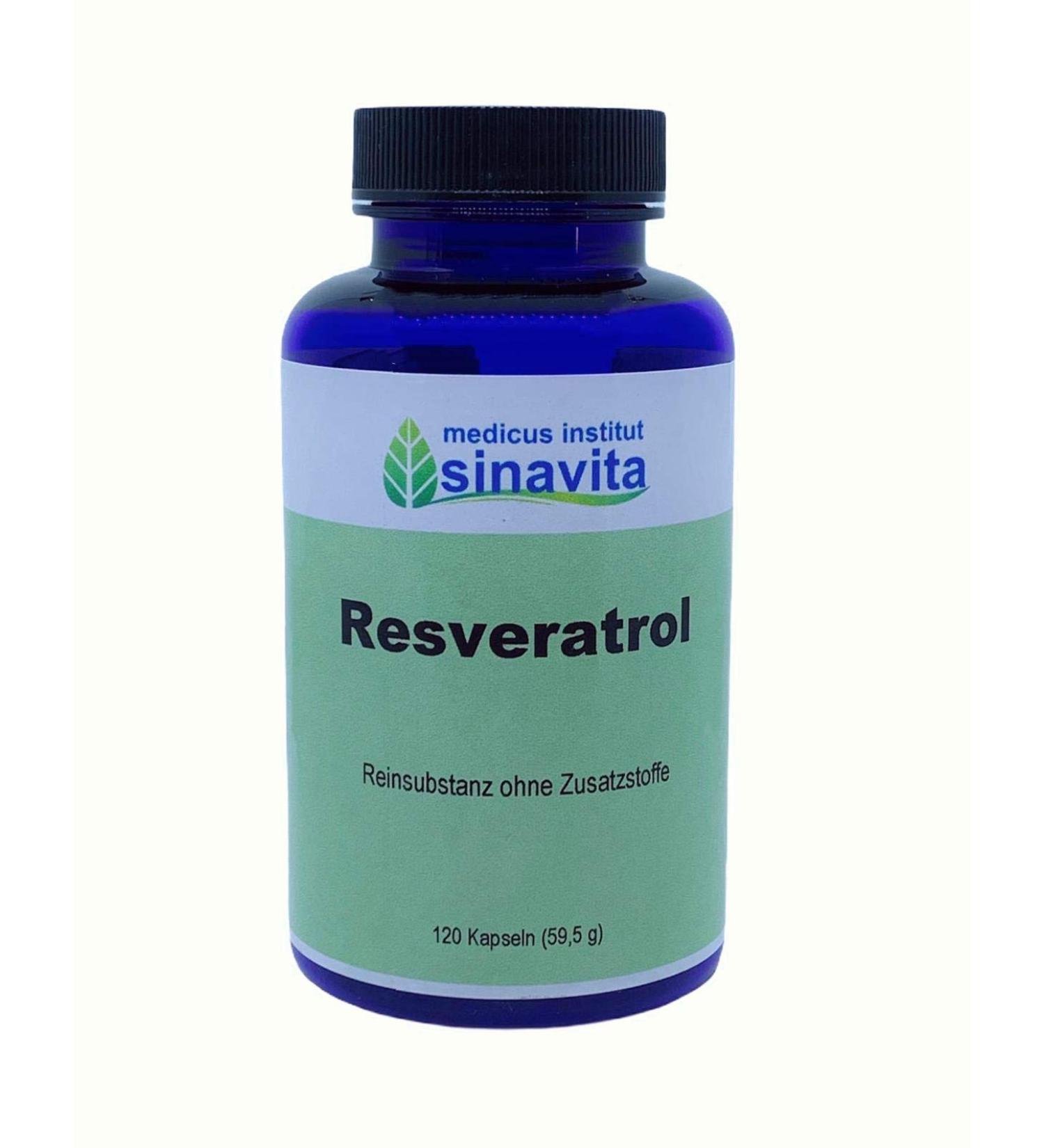 Buy Pure Resveratrol 120 kps - Japanese Knotweed Extract 50% Trans-Resveratrol Vegetarian Capsules Made in Germany - International Shipping - Buy Online on GoSupps.com