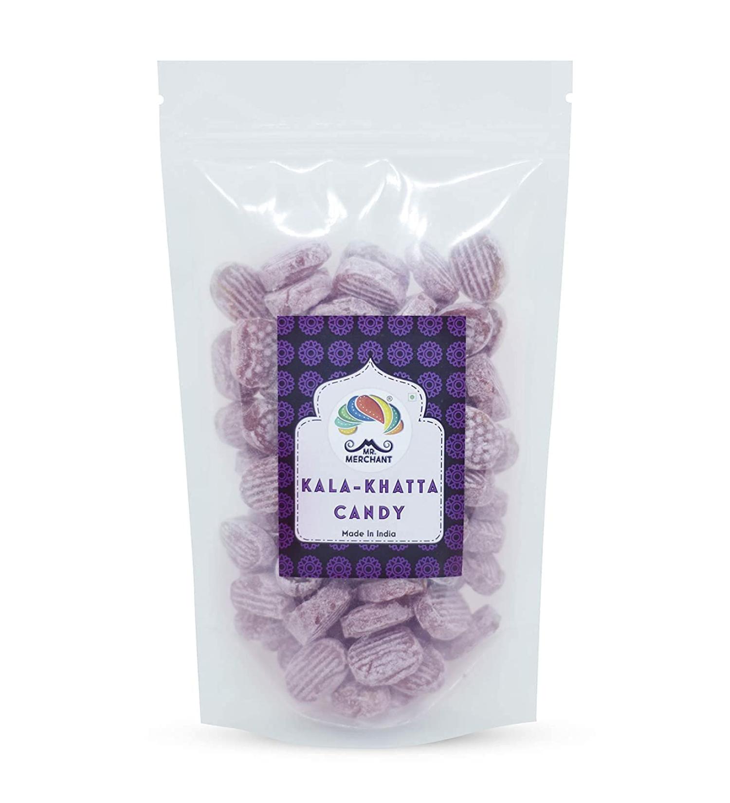 Mr. Merchant Kala Katta Candy Kali Mirchi Goli Chatpata Masala Mouth Freshener Digestive After-Meal Mukhwas (400gm)_Packing May Vary