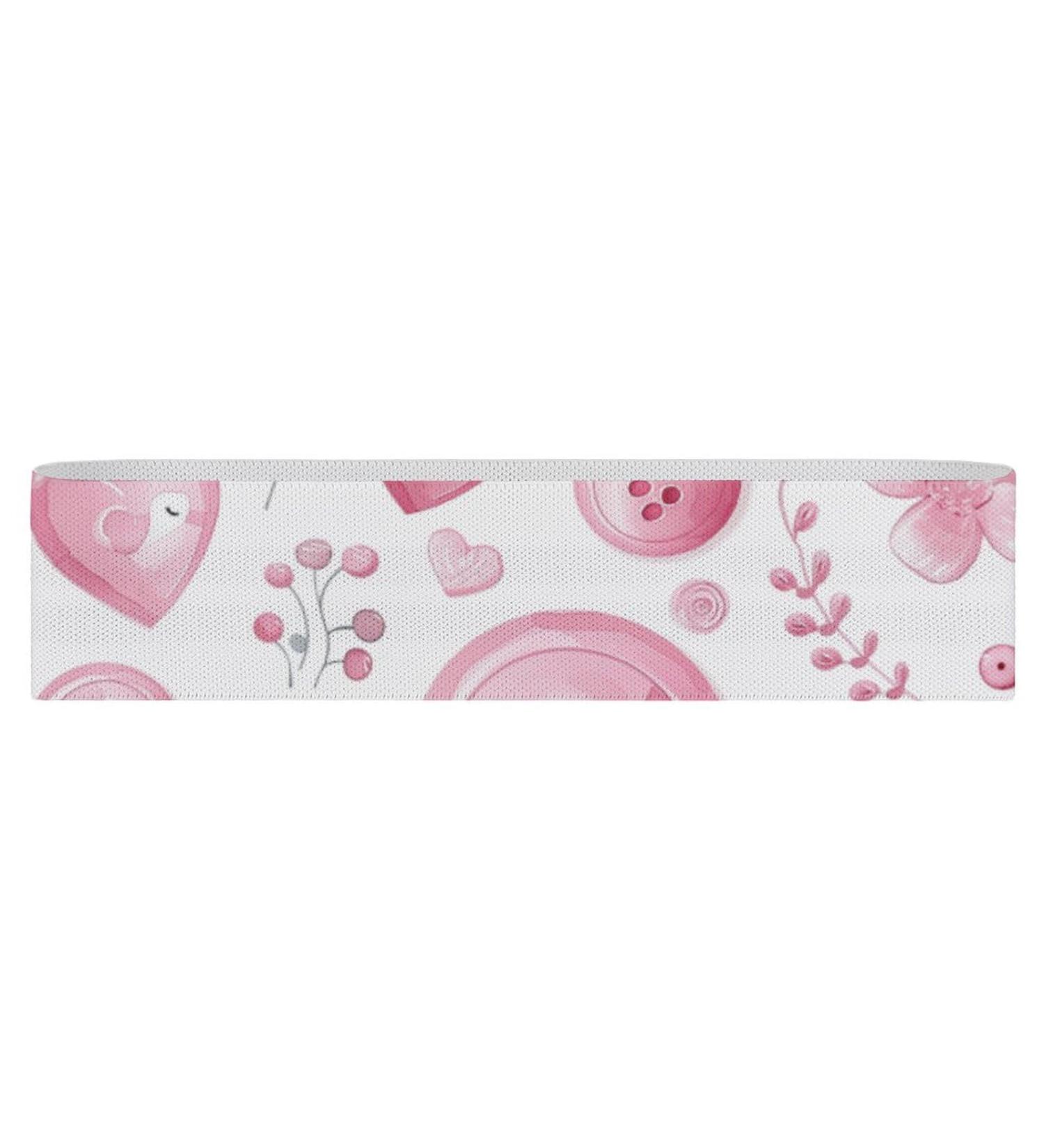 Buy Resistance Bands with Hearts & Flowers - Elastic Fitness Bands for Leg & Full-Body Workouts | International Shipping Available - Buy Online on GoSupps.com