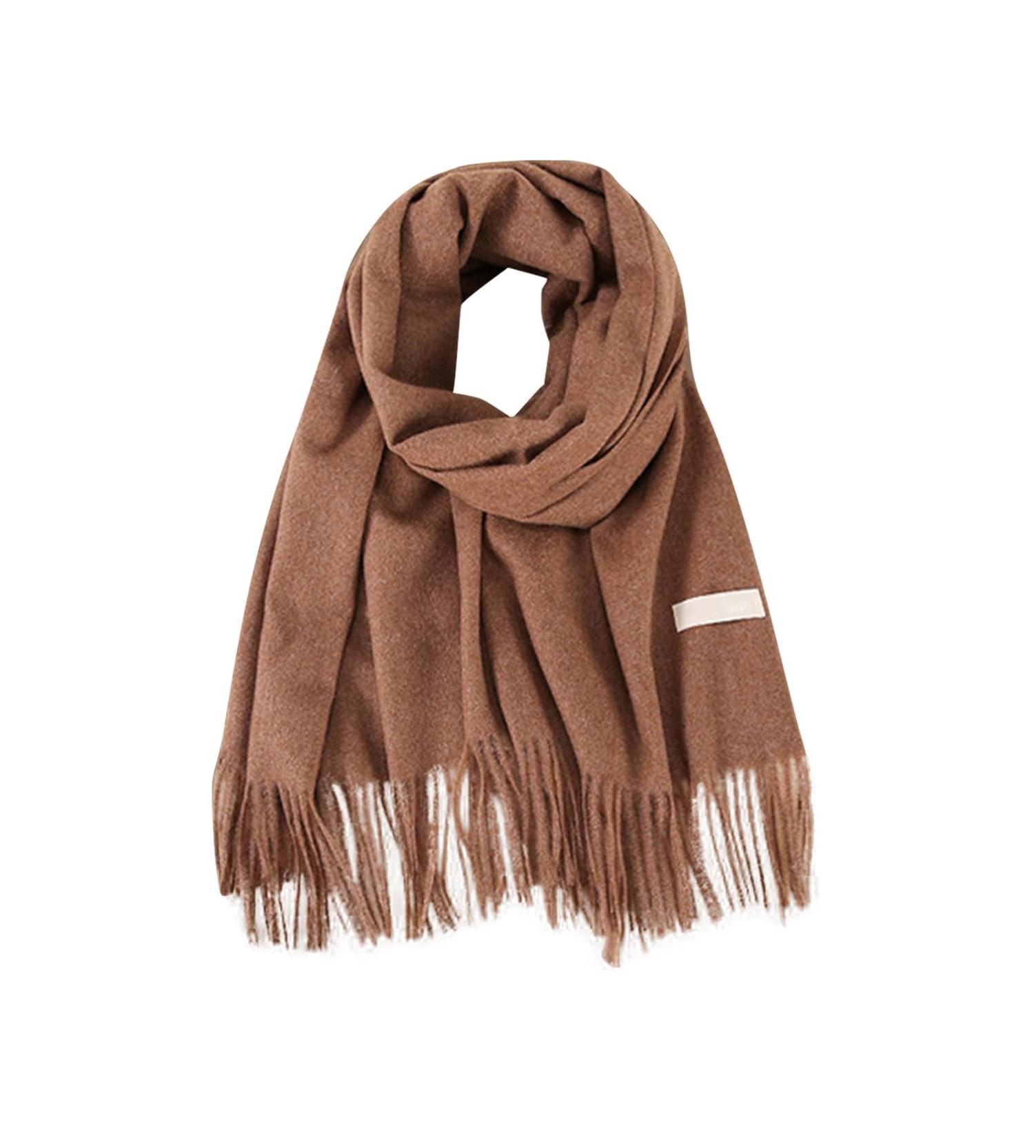 Elegant Women's Cotton Scarf - Luxurious Soft Triangular Wrap for All Seasons | Multi-Purpose Brown Cape Scarf - Buy Online on GoSupps.com
