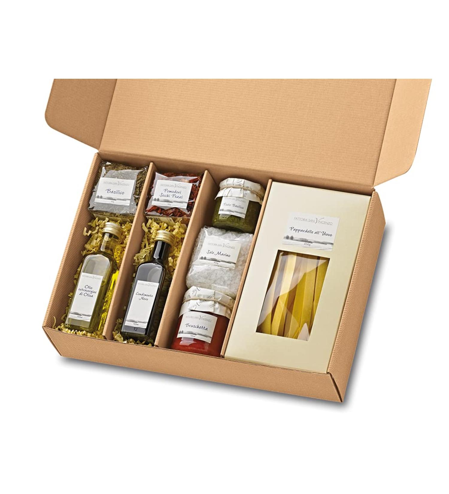 Authentic Italian Gift Basket - Cucina Italiana Gourmet Set with Pasta Pesto Olive Oil & Bruschetta - Perfect International Delicacies Gift - Buy Online on GoSupps.com
