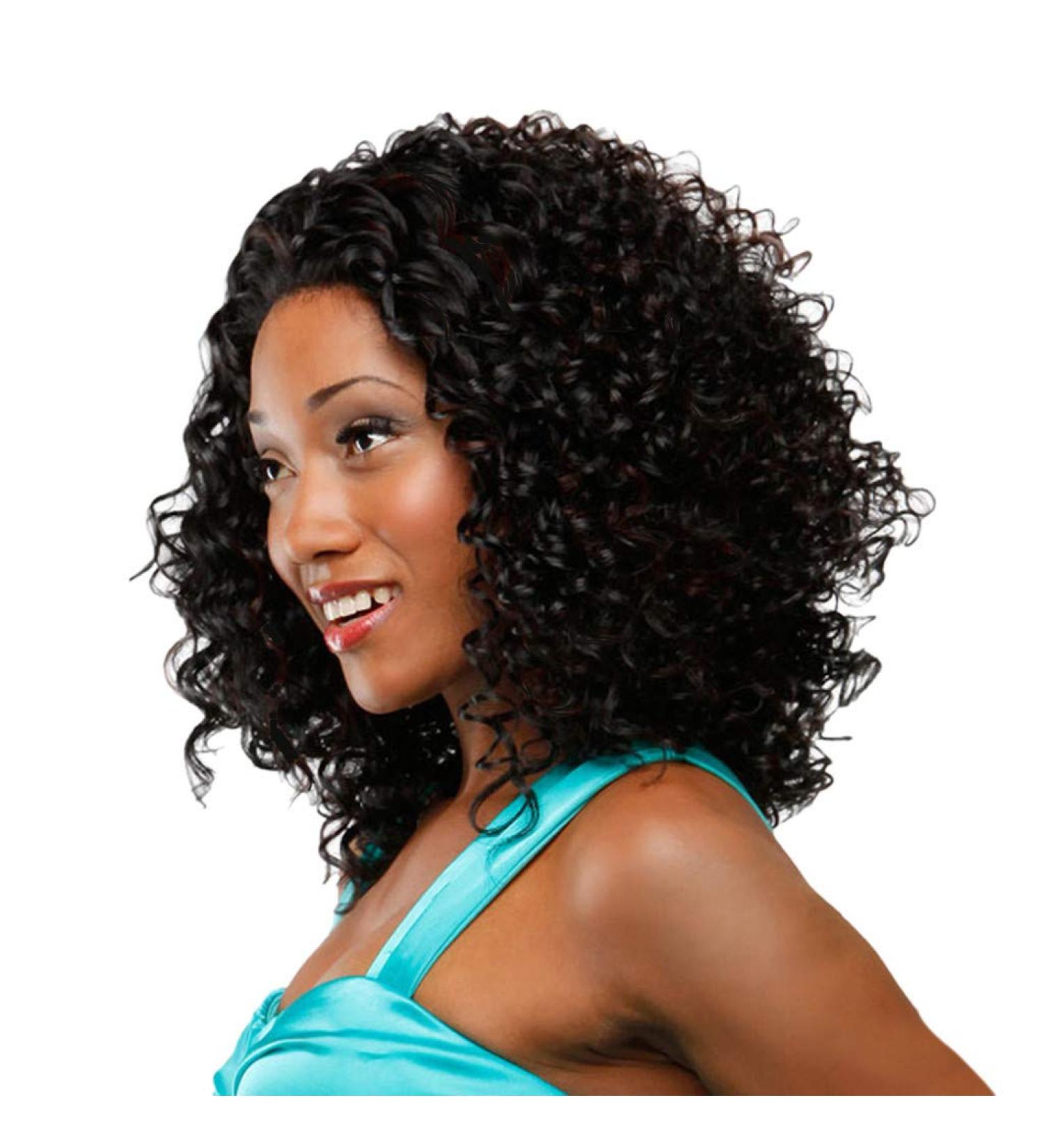 Buy Afro Wig for Women Black Curly Synthetic Hair for Party Cosplay & 50s-80s Styles - Buy Online on GoSupps.com