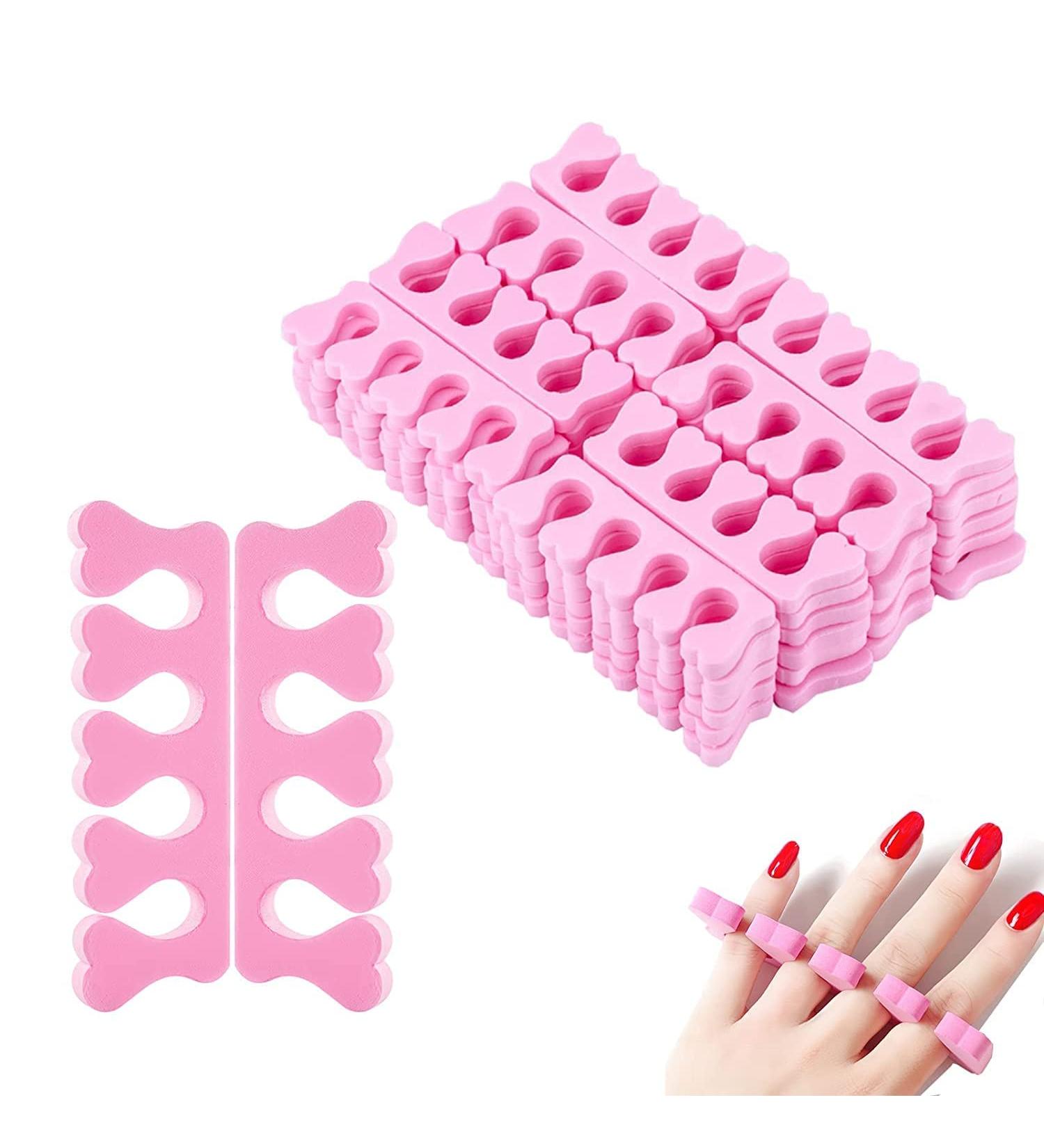 50Pcs Sponge Toe Separator & Foam Finger Spreader Set | Soft Manicure Pedicure Tools for Perfect Nails - Buy Online on GoSupps.com
